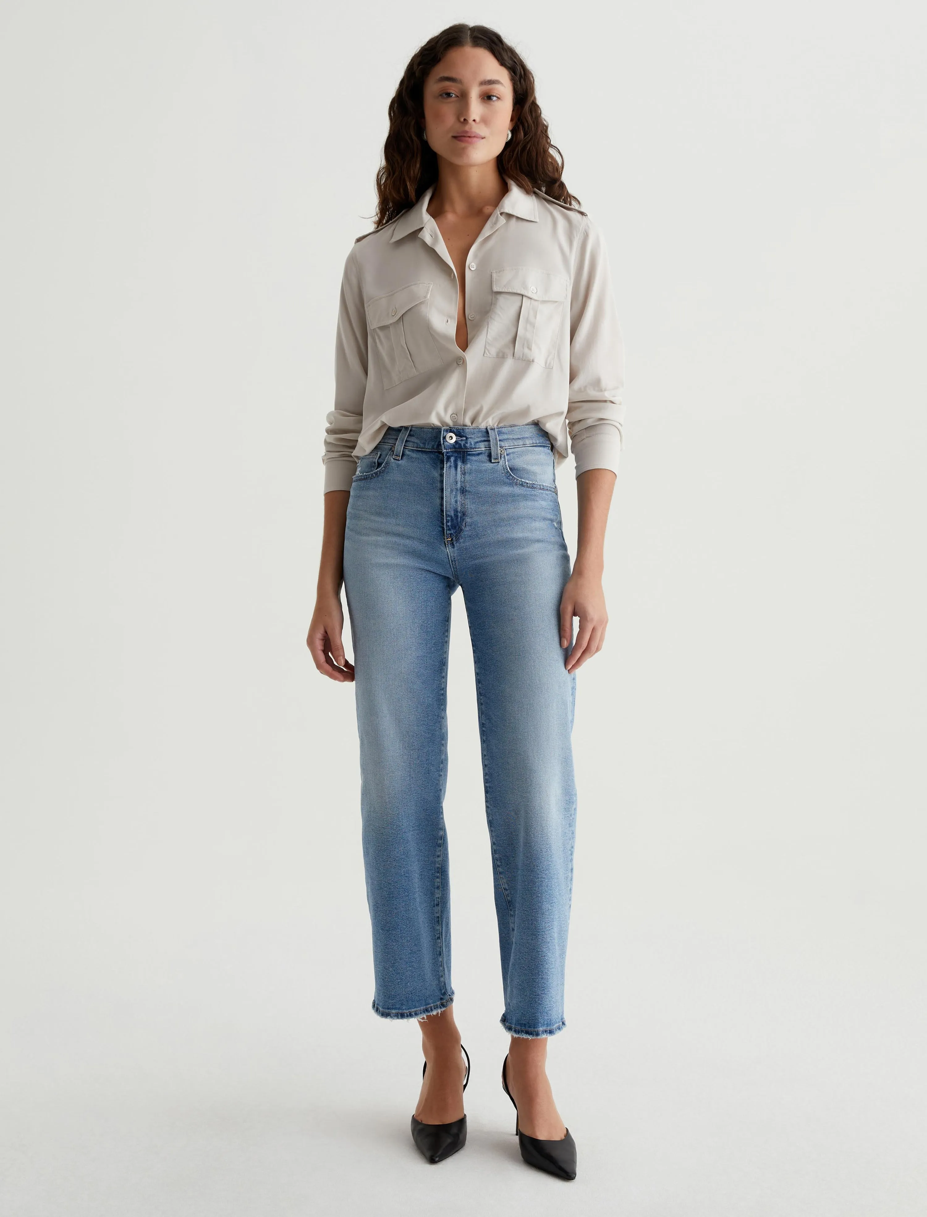 Saige Wide Leg Crop sold by AG Jeans