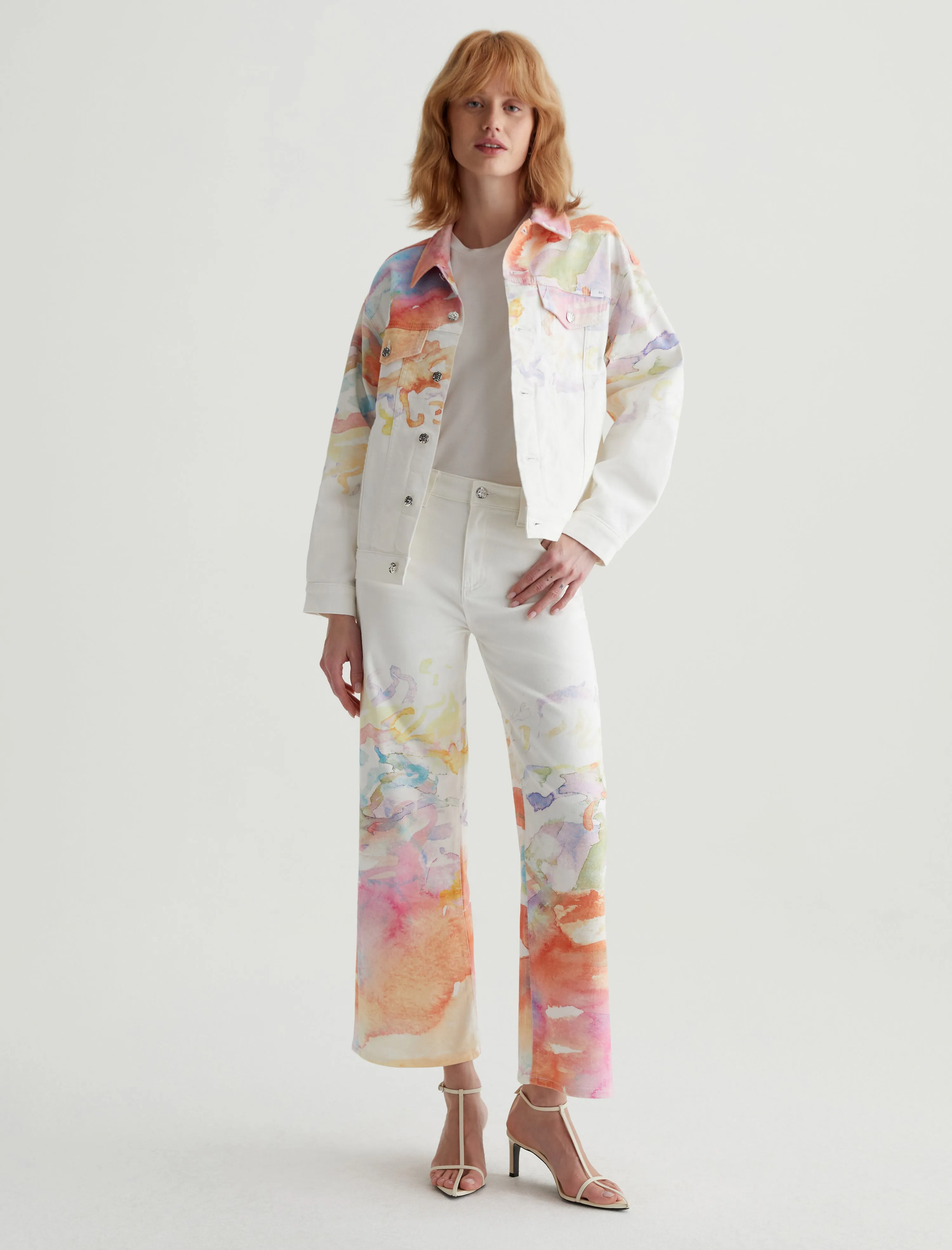 Saige Wide Leg Crop sold by AG Jeans