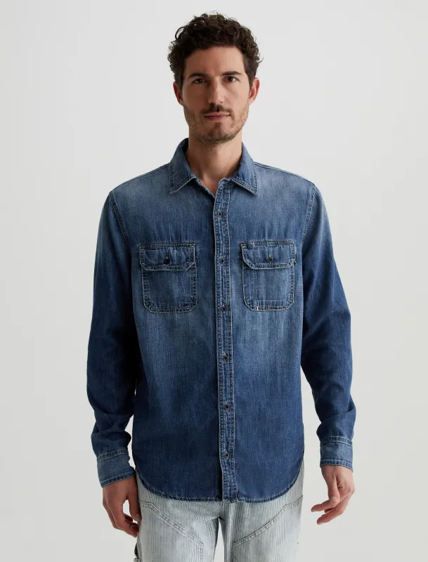 Aiden Utility Shirt sold by Adriano Goldschmied