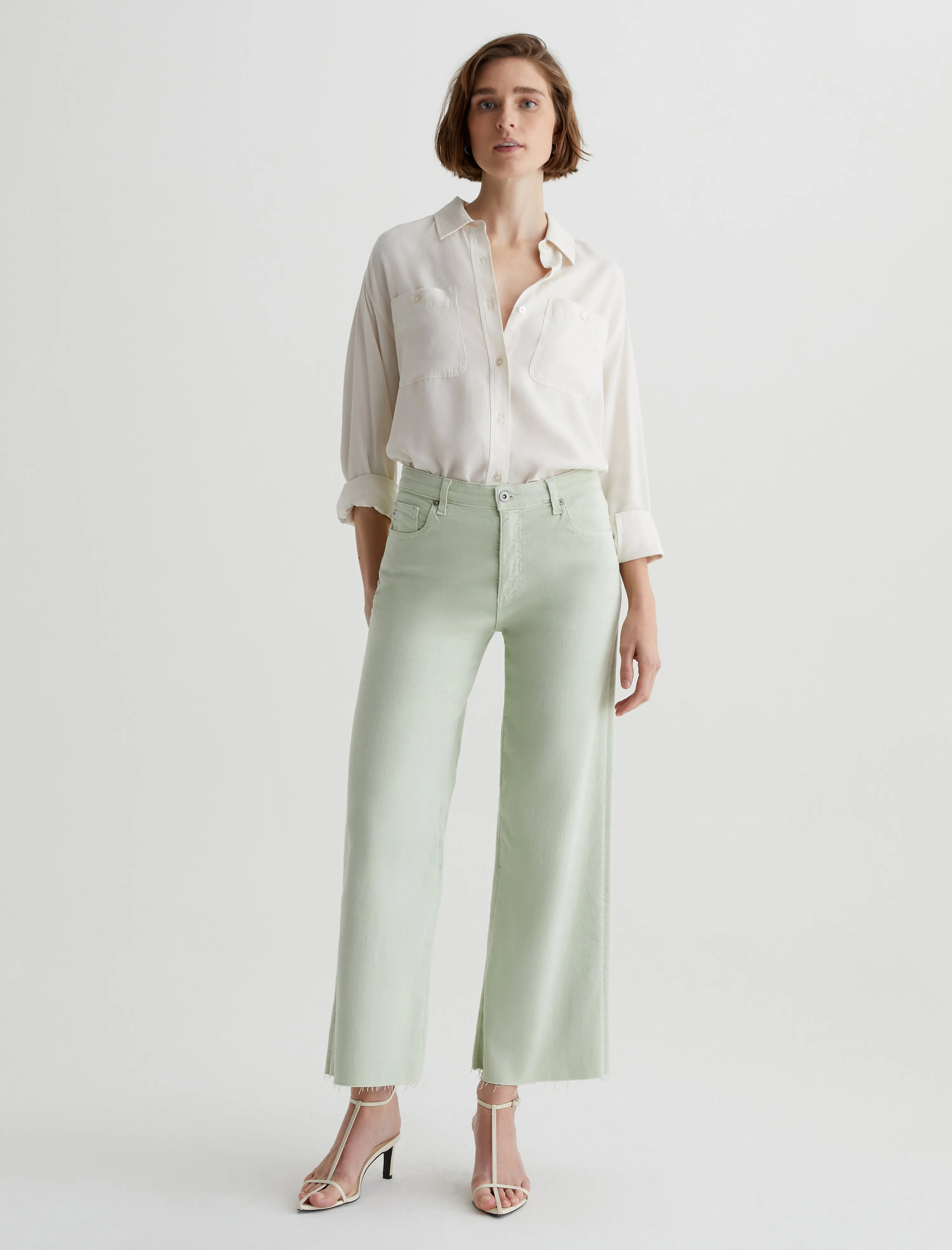 Saige Wide Leg Crop sold by AG Jeans