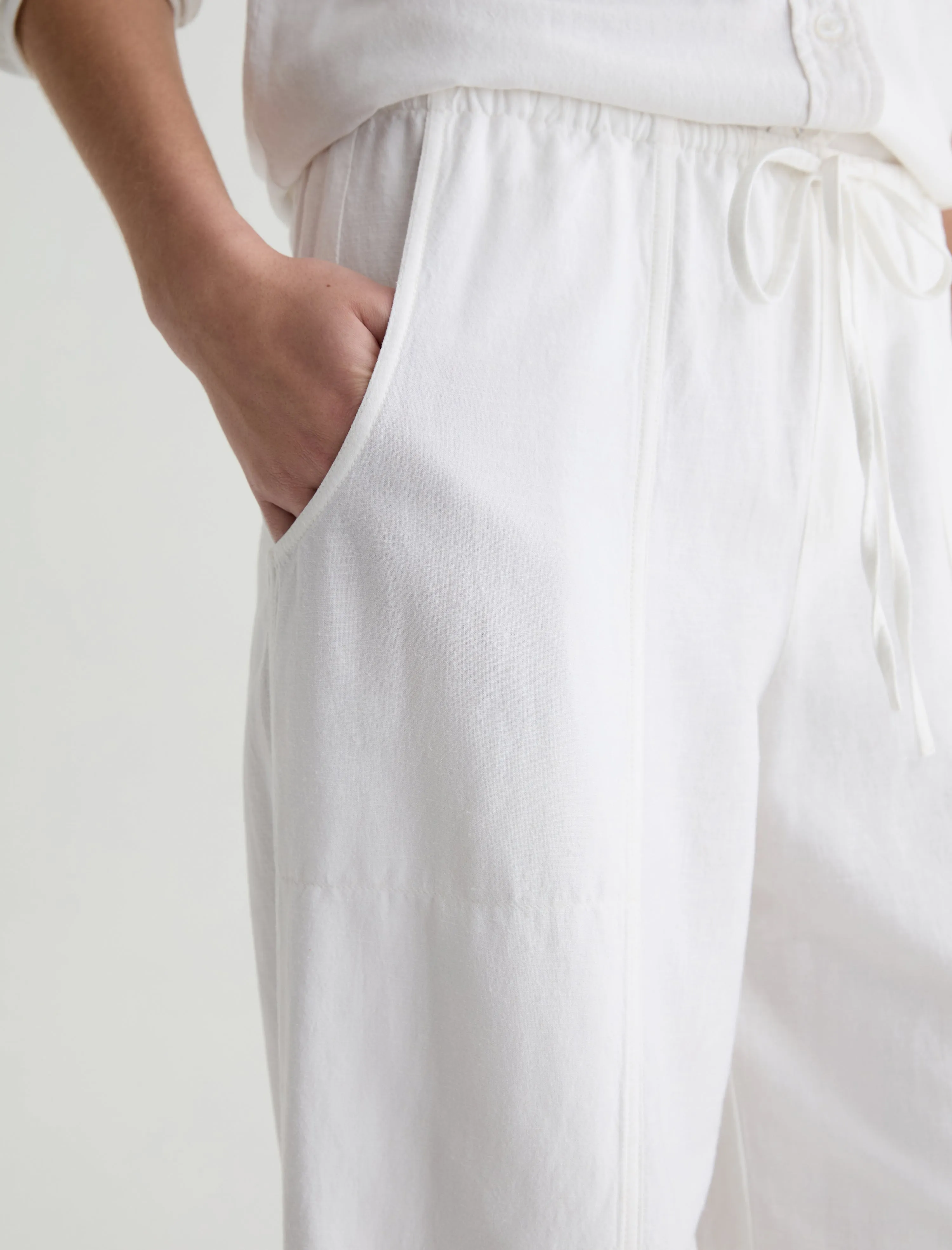 Nina Linen Drawstring Pant sold by AG Jeans product image thumbnail 5