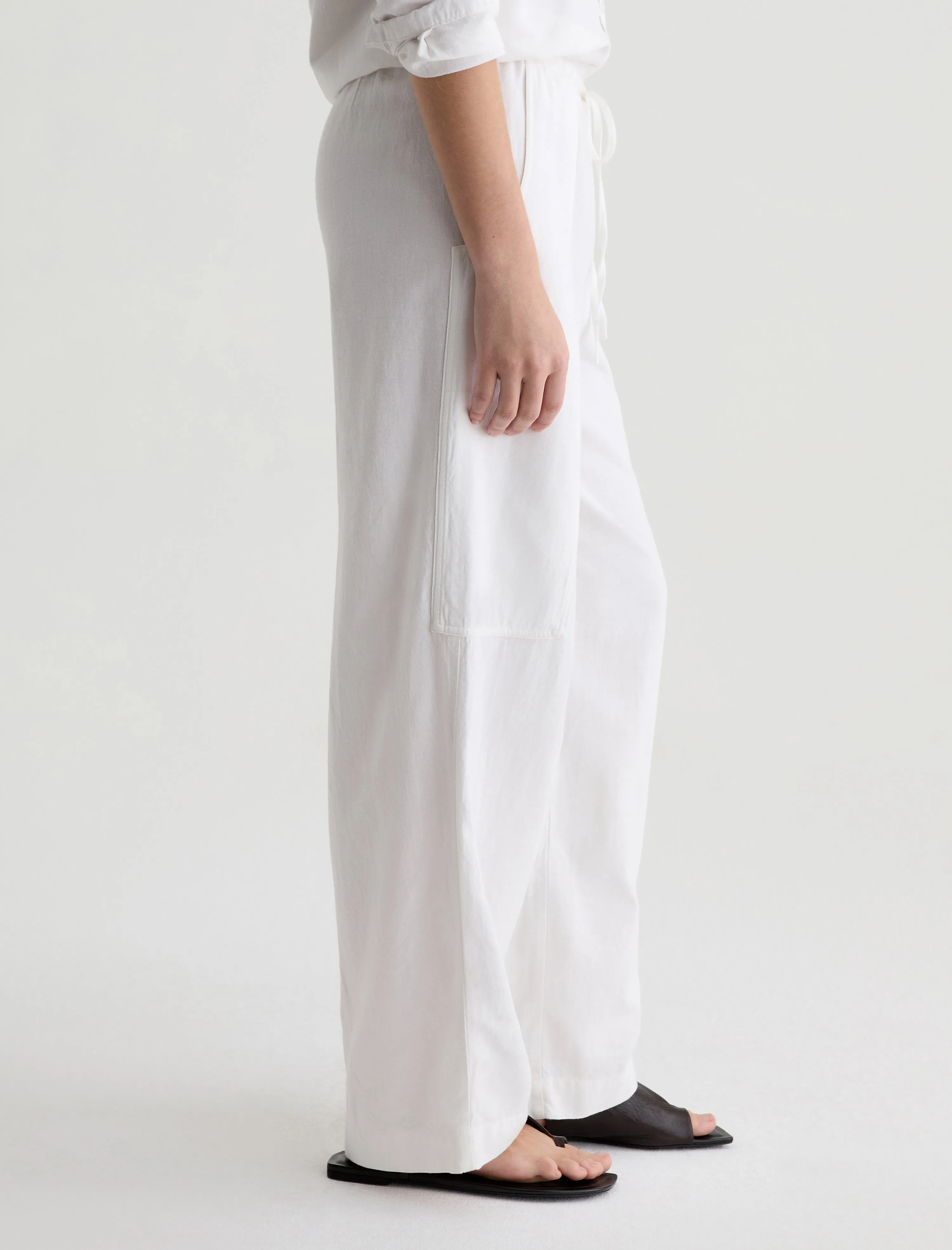 Nina Linen Drawstring Pant sold by AG Jeans product image thumbnail 4