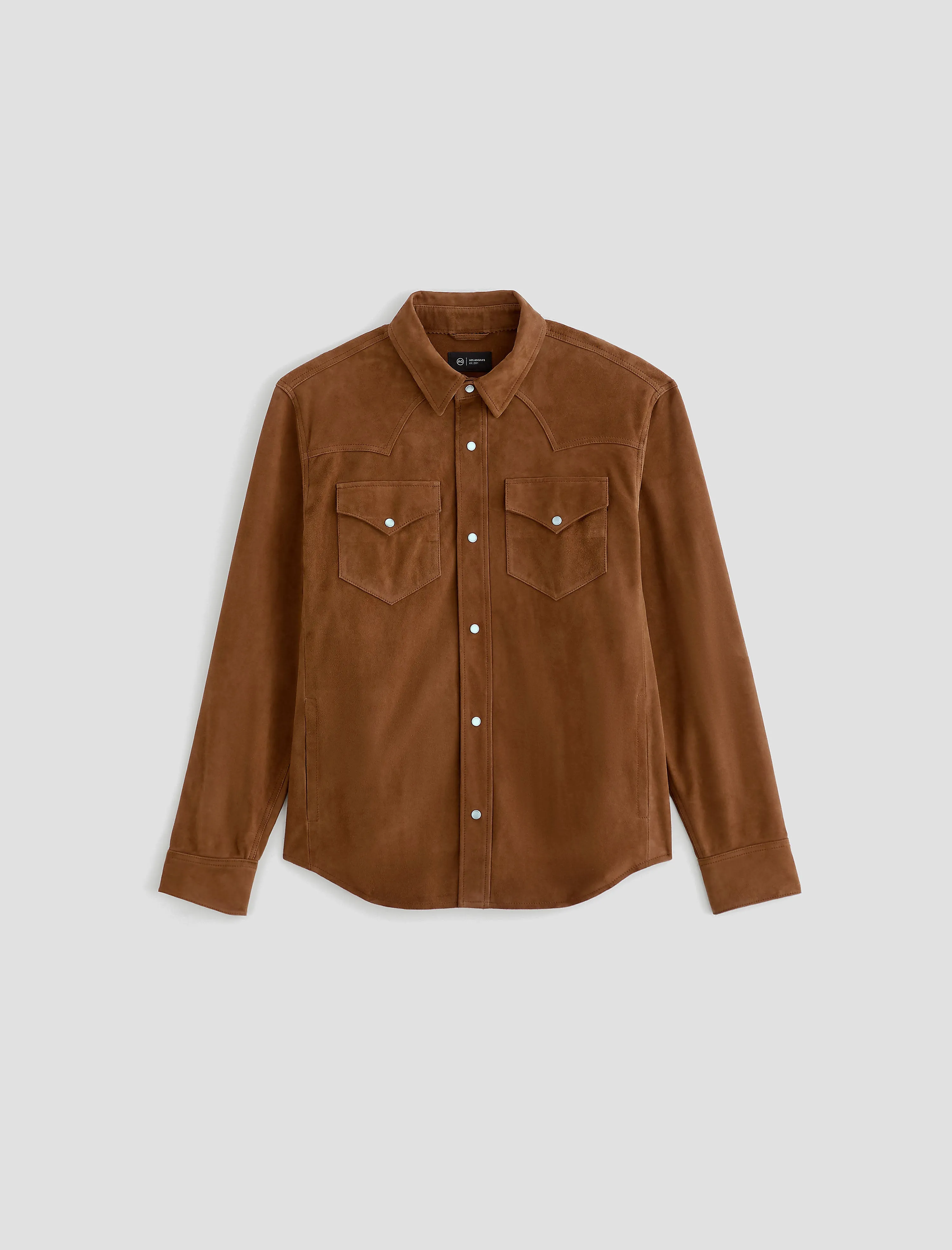 Elias Suede Shirt Jacket sold by AG Jeans
