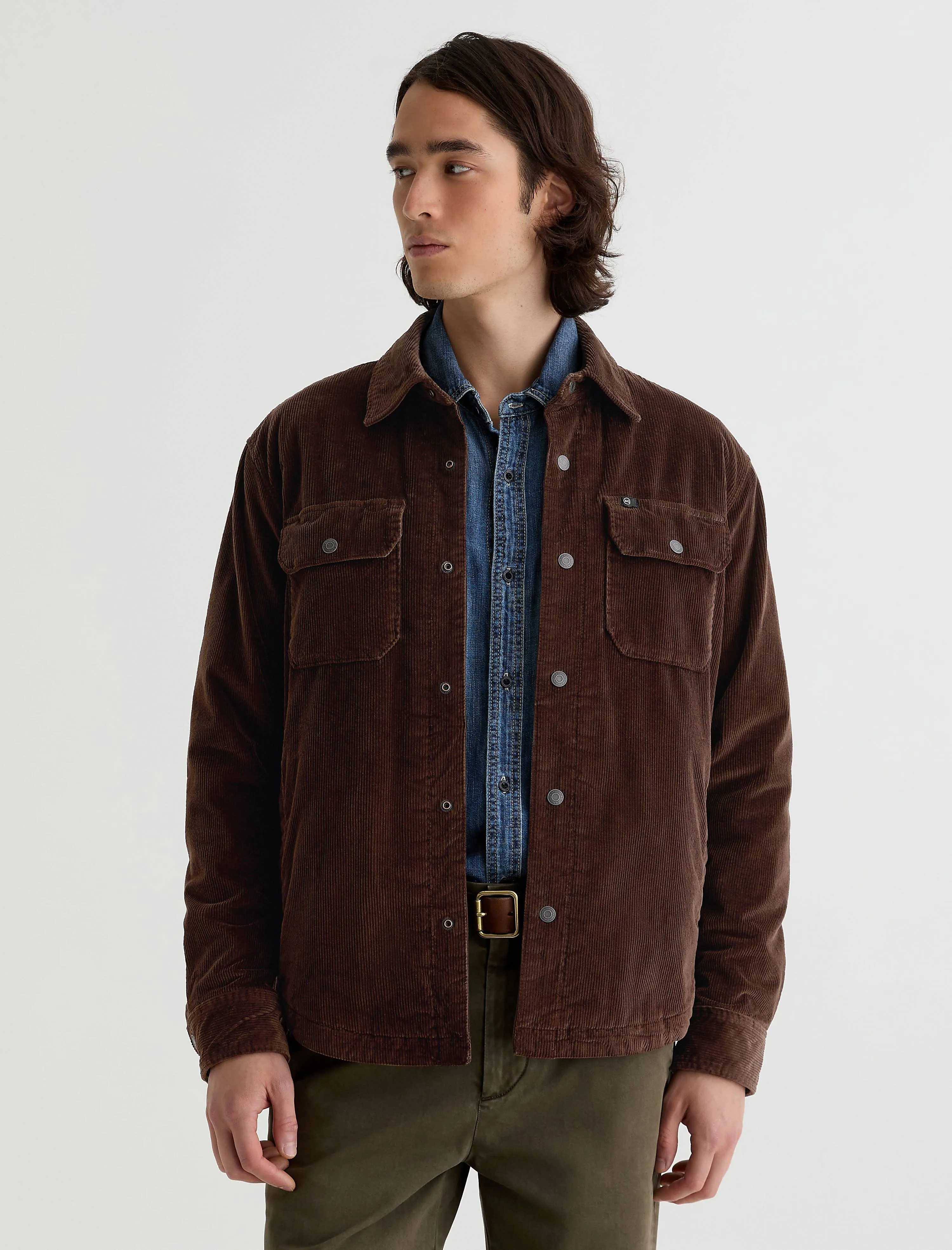Elias Corduroy Shirt Jacket sold by AG Jeans product image thumbnail 2