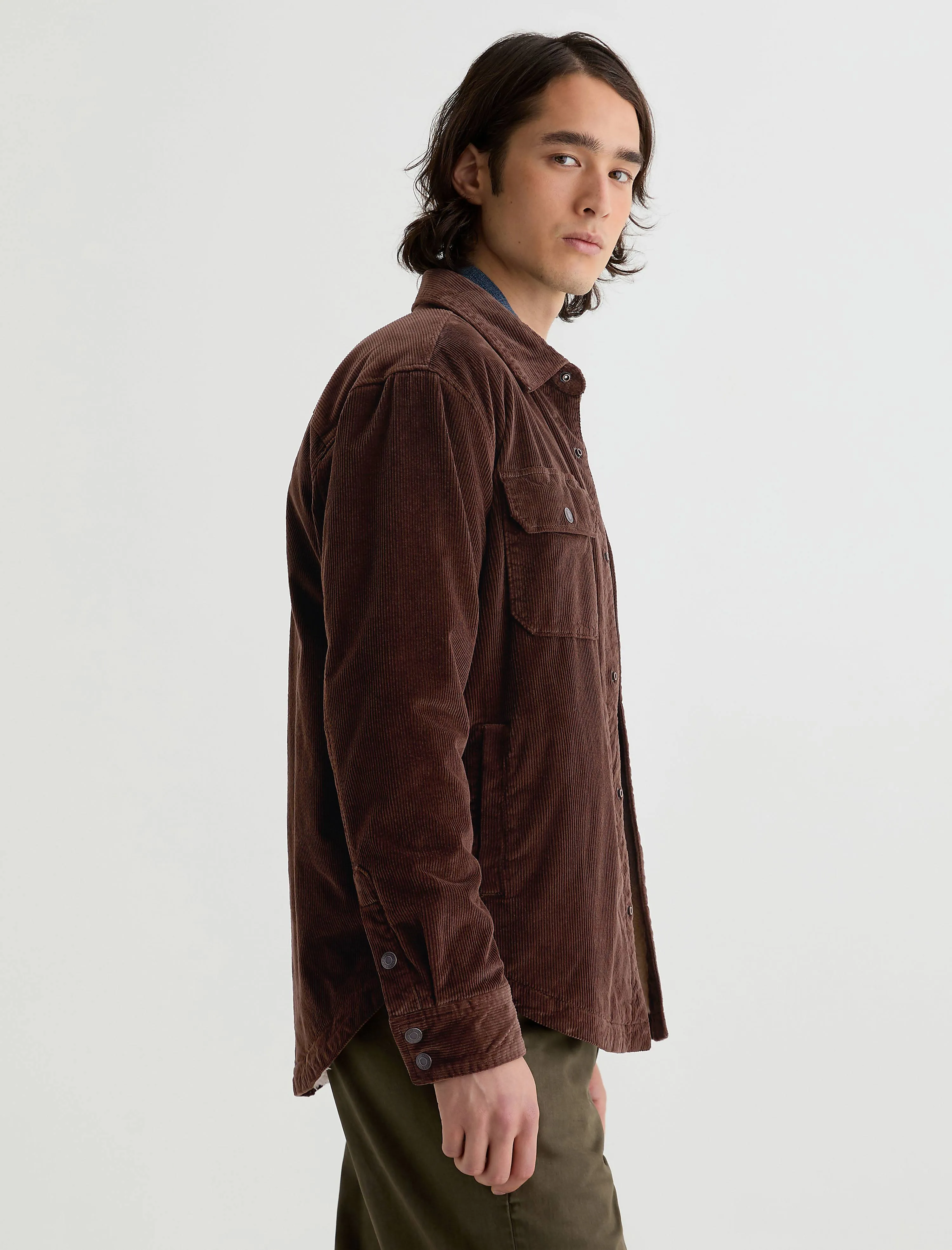 Elias Corduroy Shirt Jacket sold by AG Jeans product image thumbnail 4