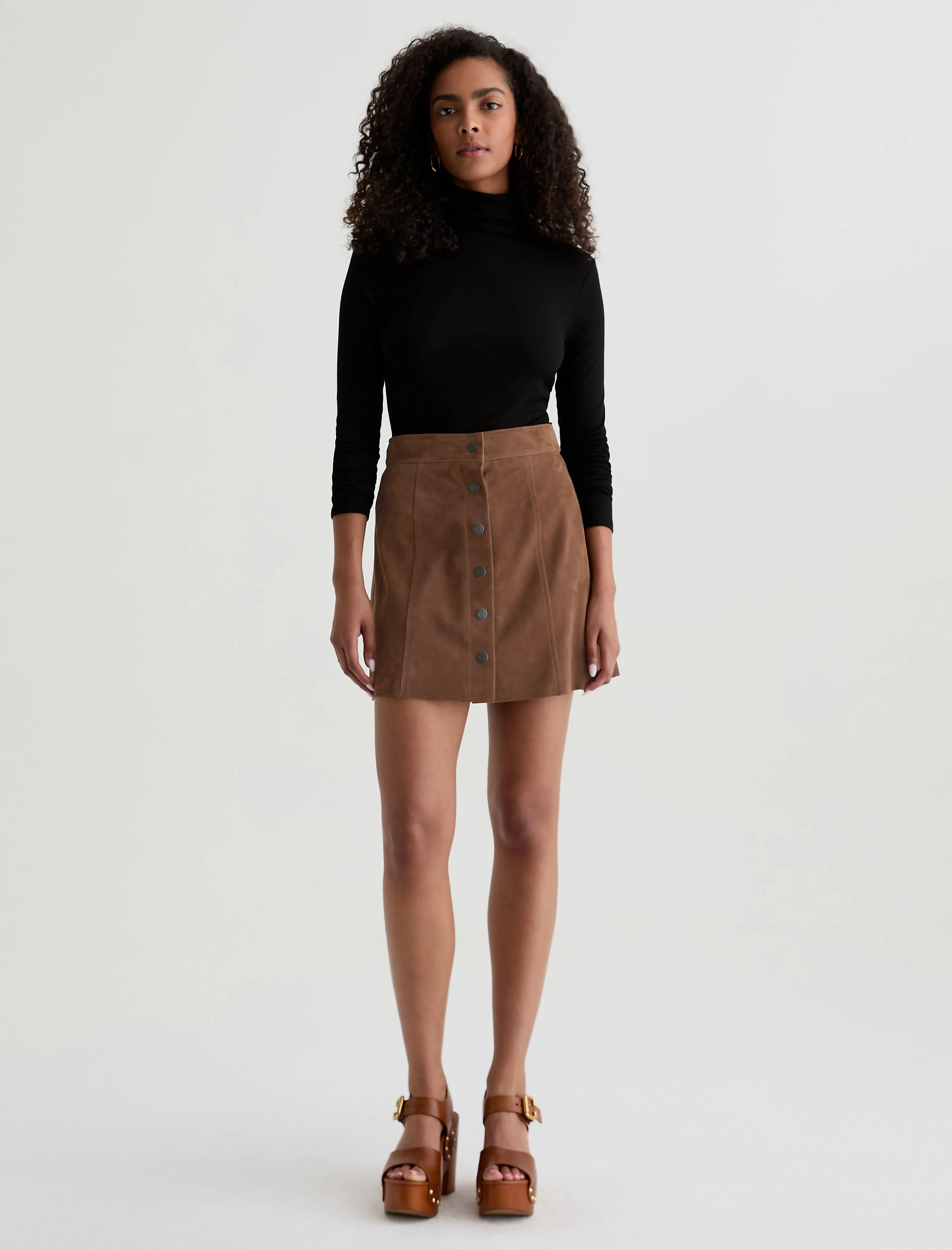Evie Suede Skirt sold by Adriano Goldschmied product image thumbnail 2