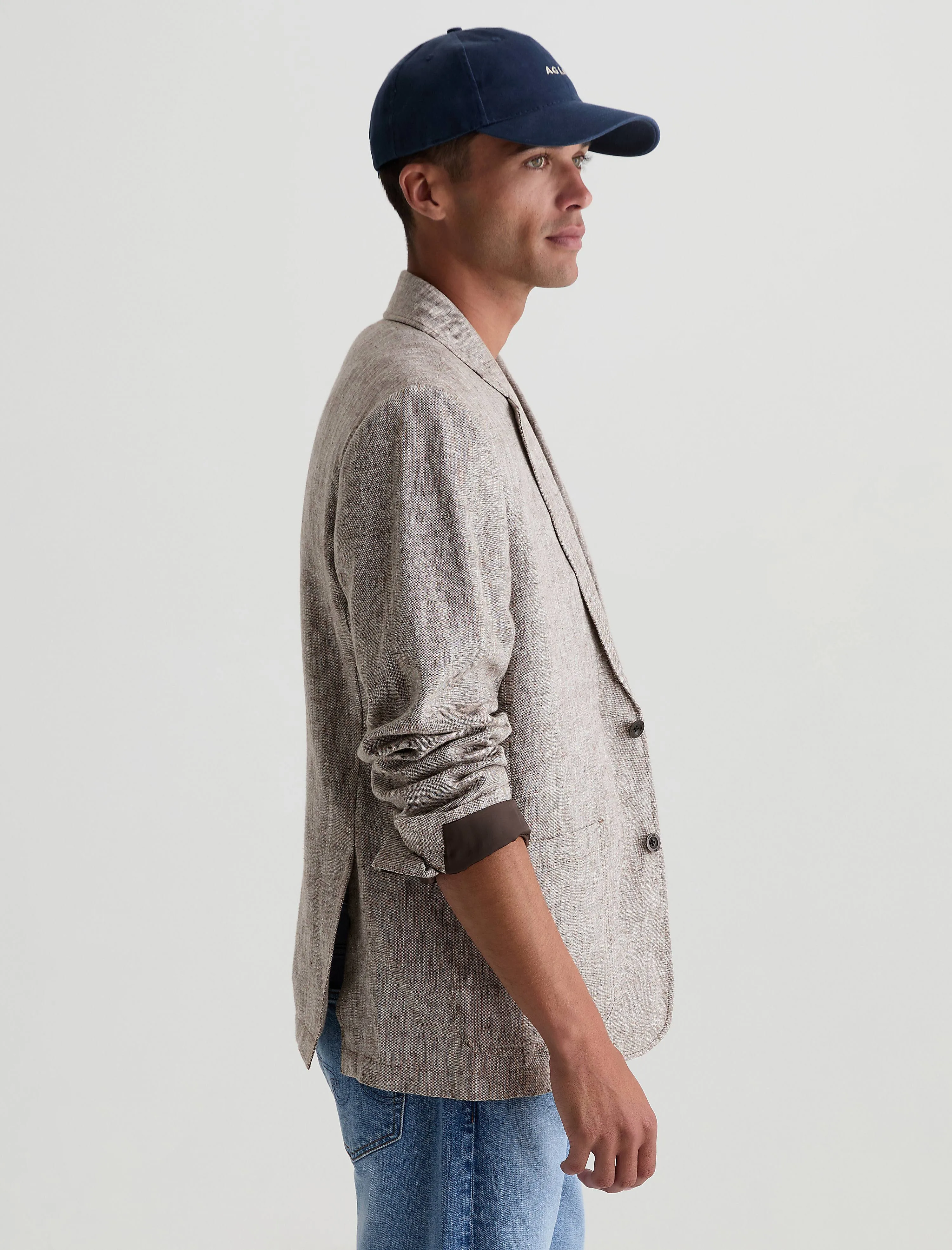 Leo Linen Blazer sold by AG Jeans product image thumbnail 4