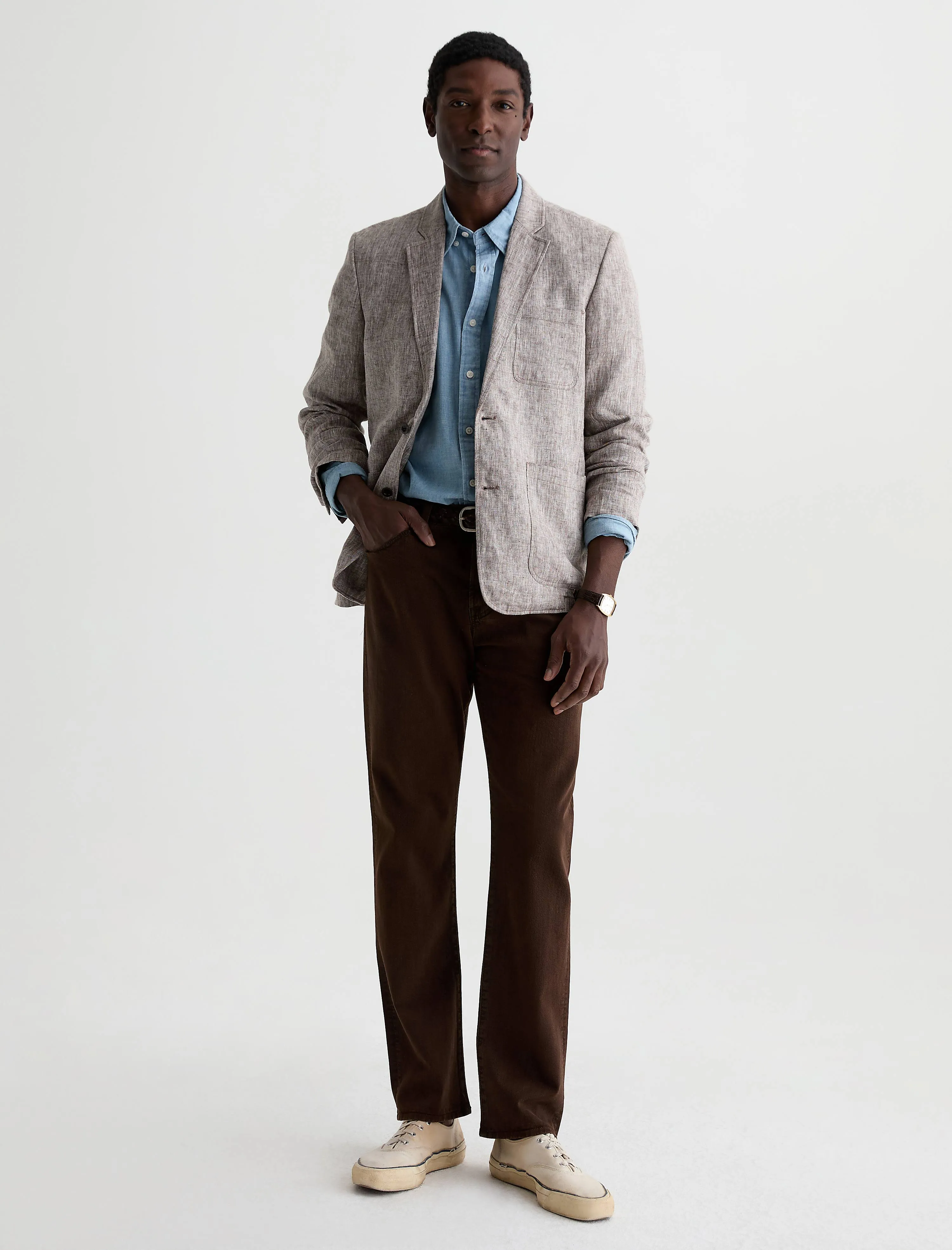 Everett Linen Pant sold by AG Jeans product image thumbnail 2