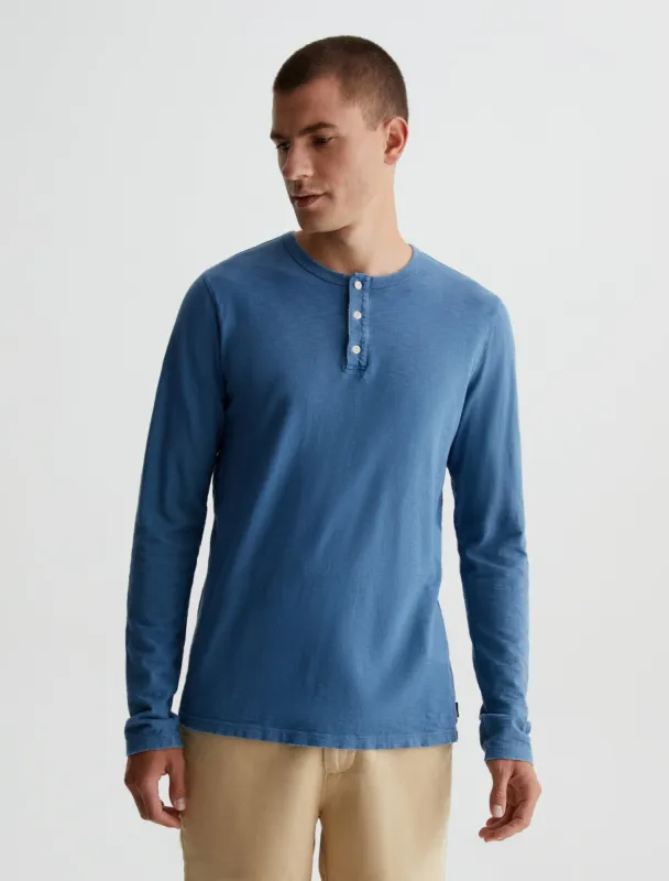 Bryce Long Sleeve Henley sold by Adriano Goldschmied