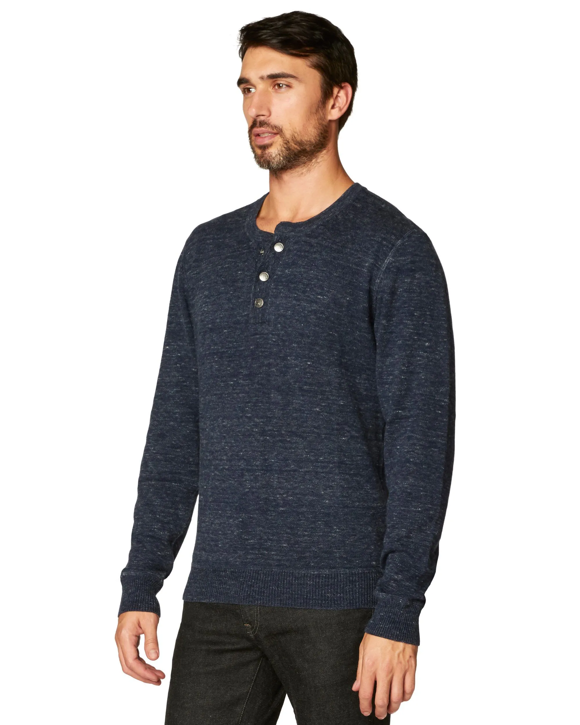 Hollow Long Sleeve Henley sold by Agave product image thumbnail 3