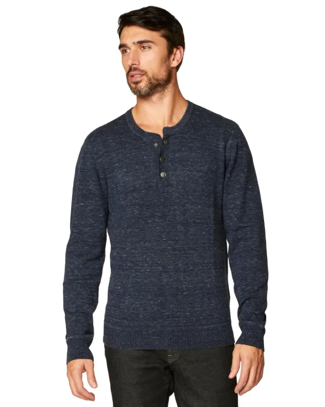 Hollow Long Sleeve Henley sold by Agave