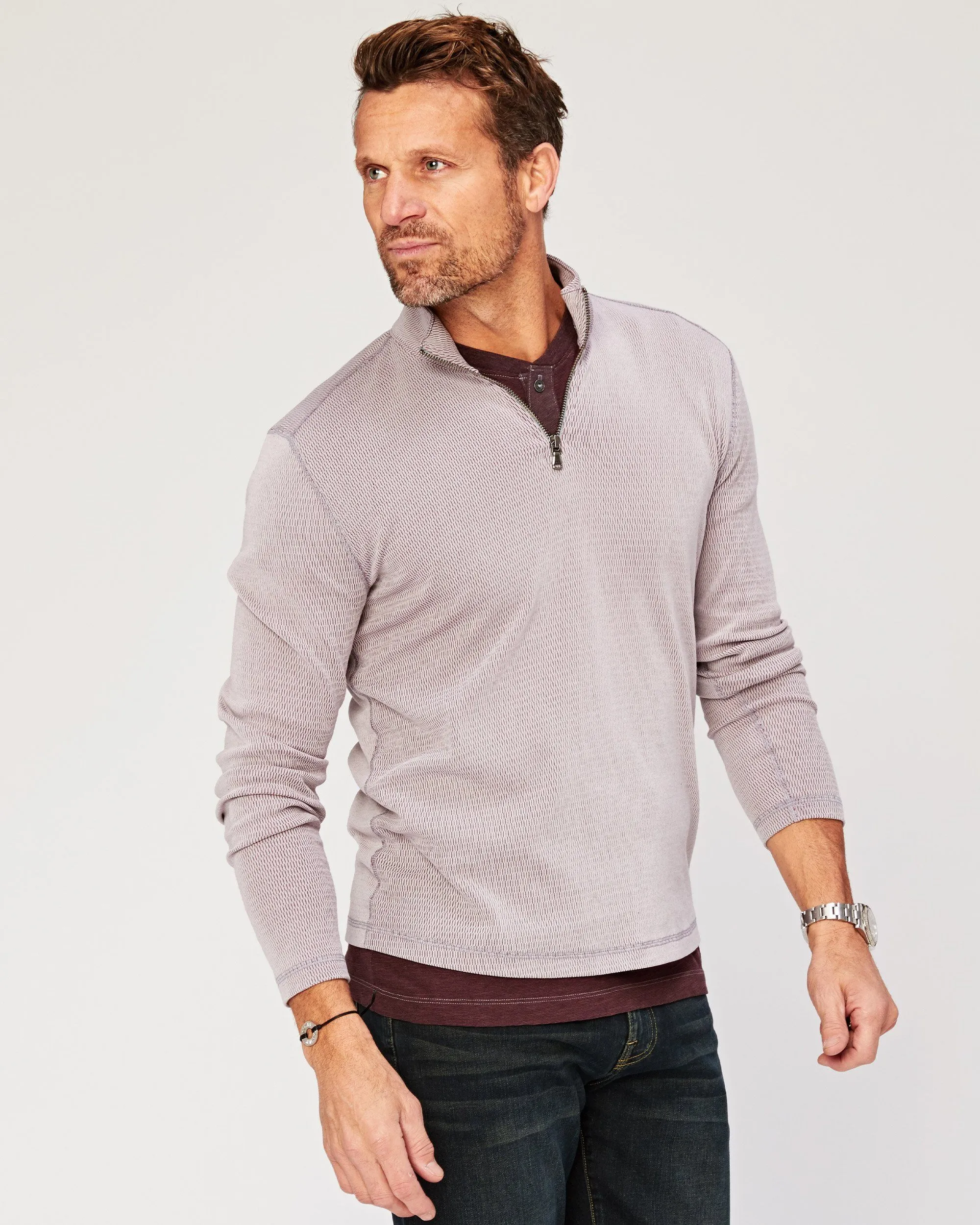 Slater Mock 1/4 Zip Pullover sold by Agave