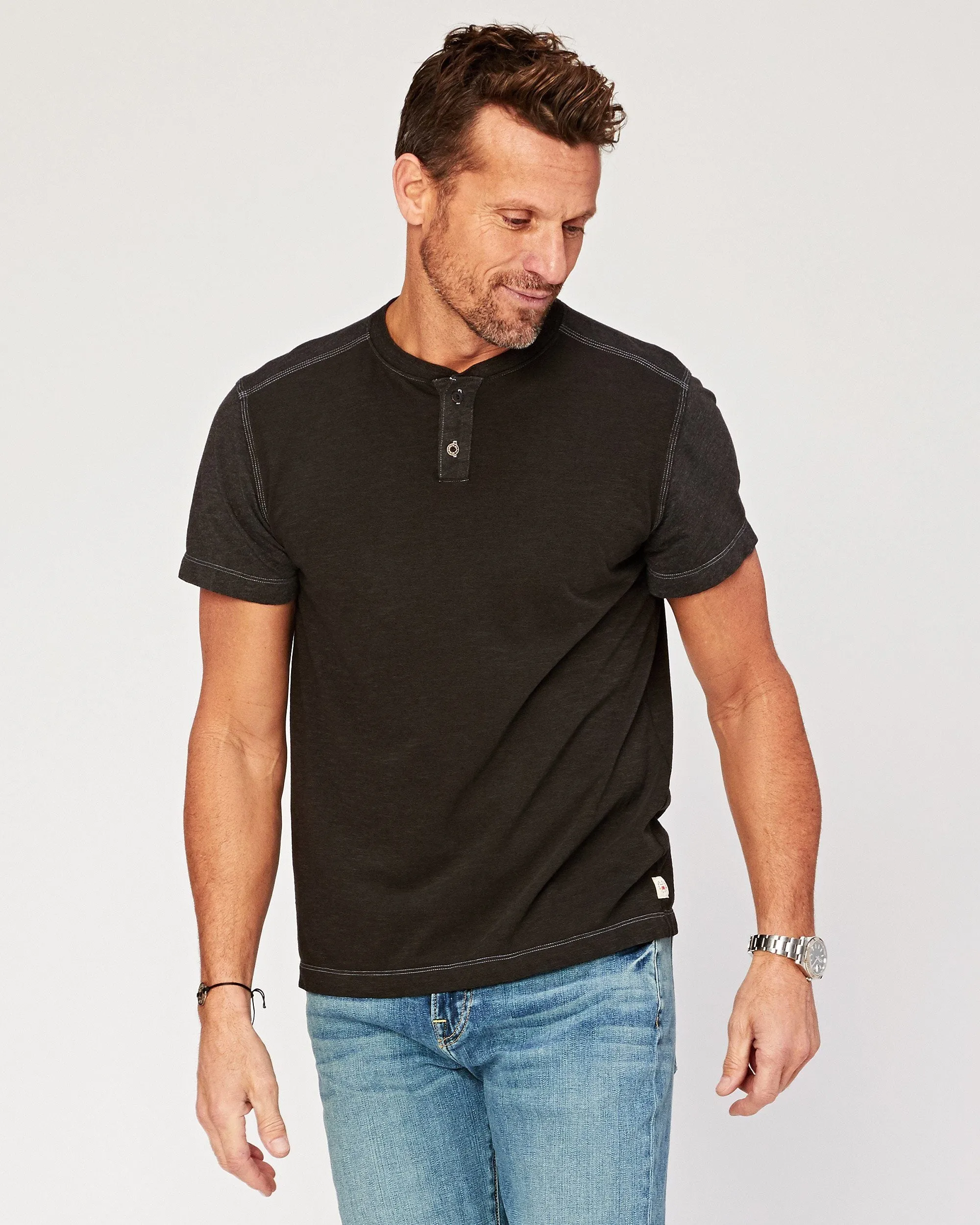 Nauman Short Sleeve Henley sold by Agave product image thumbnail 2