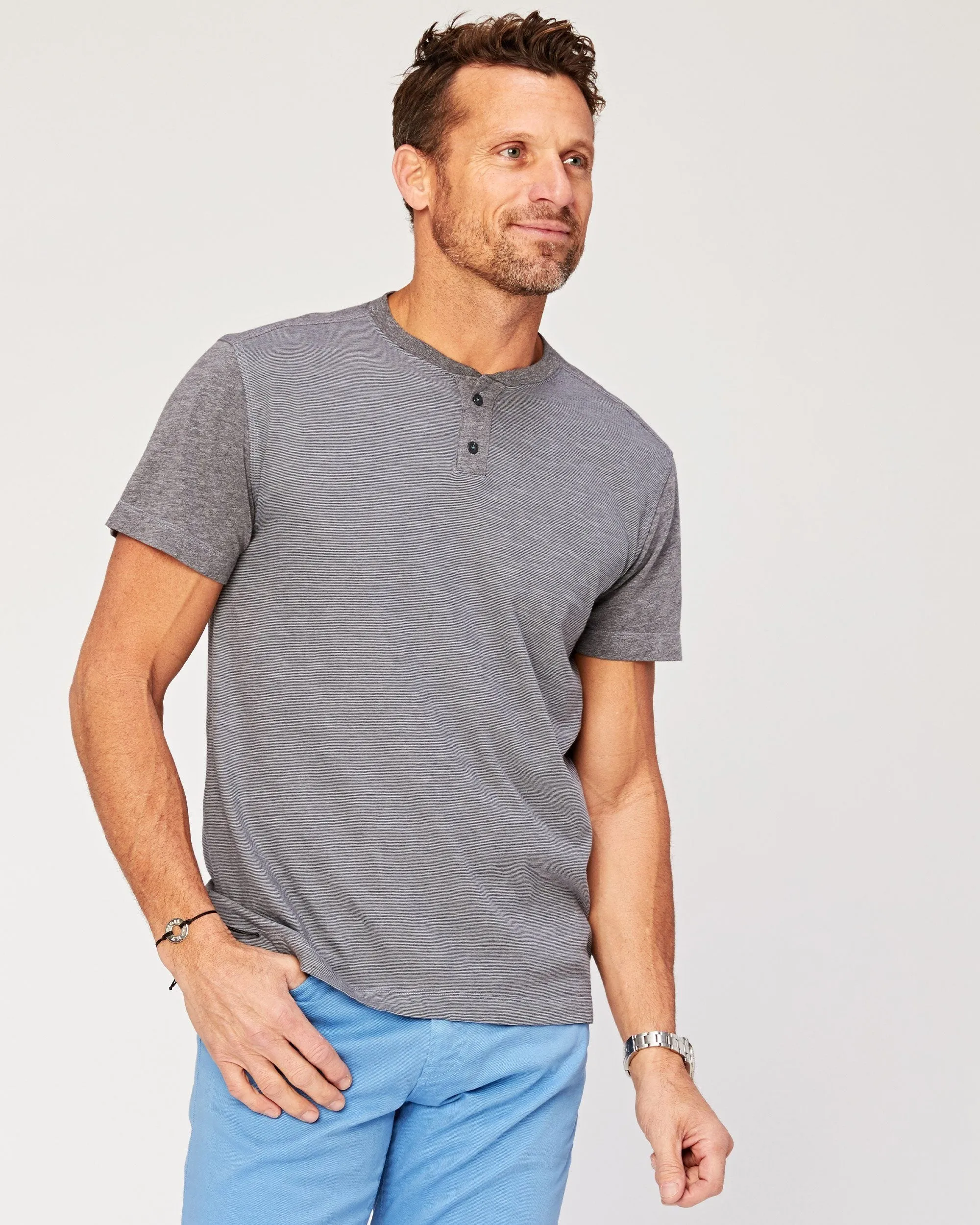 Nauman Short Sleeve Henley sold by Agave product image thumbnail 2