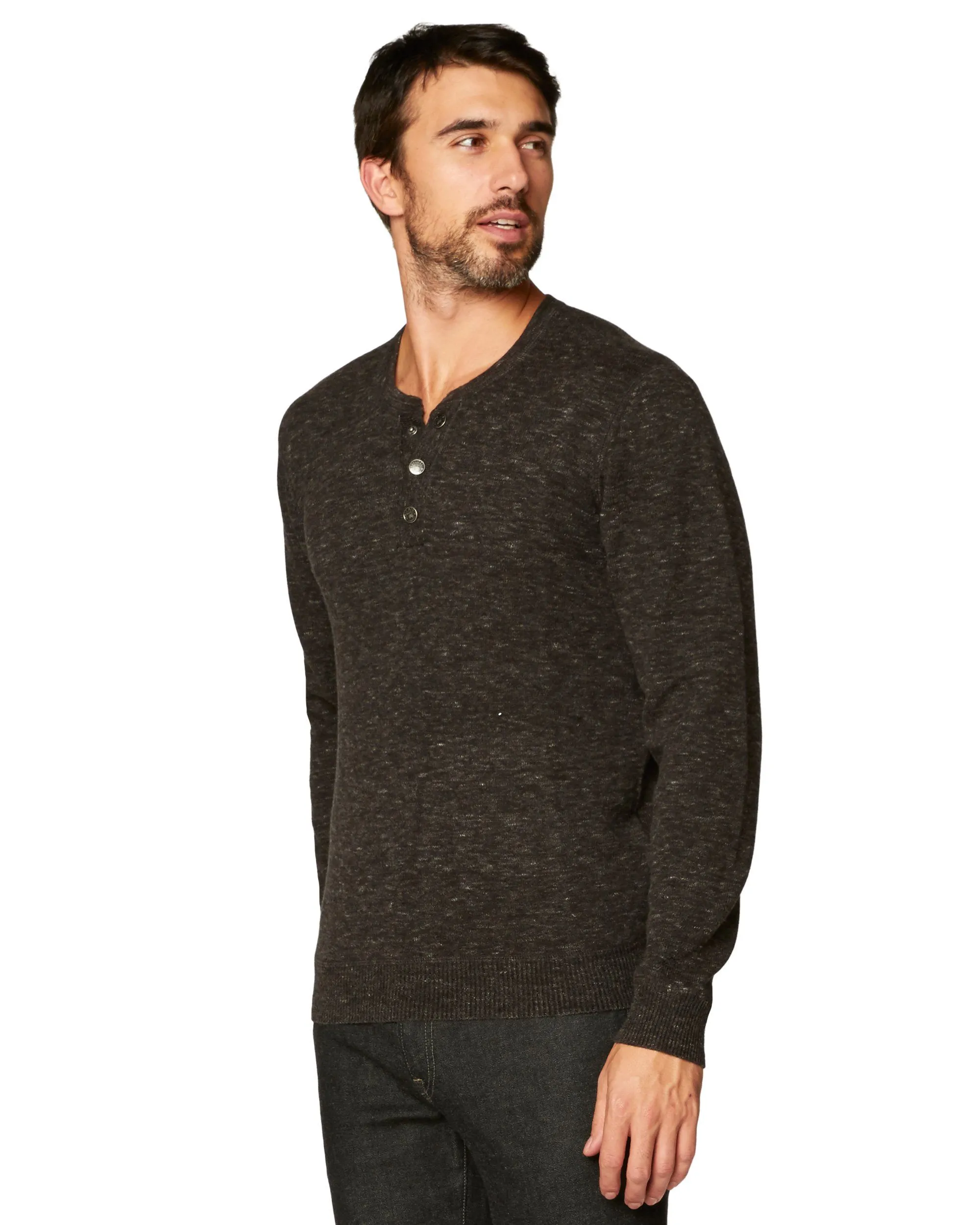 Hollow Long Sleeve Henley sold by Agave product image thumbnail 3