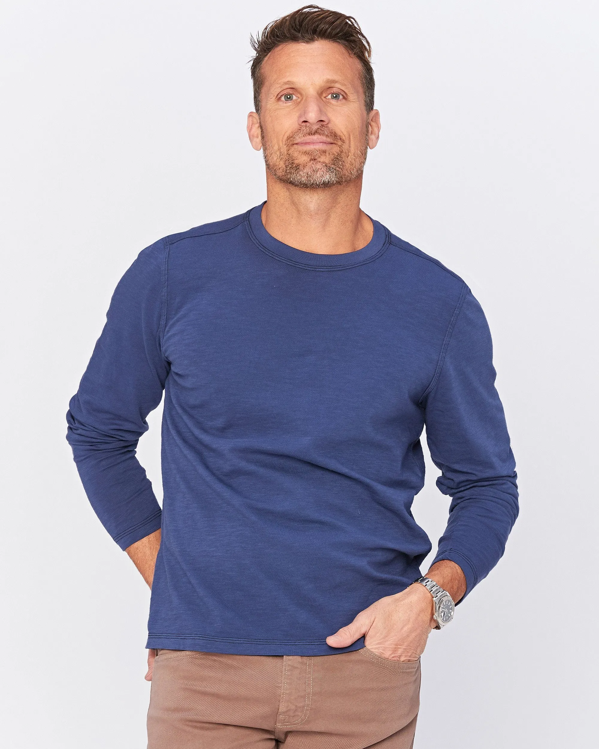 Aero Slub Long Sleeve Tee sold by Agave