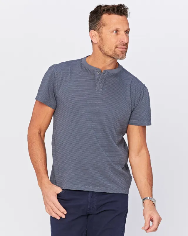 Miki Short Sleeve Henley sold by Agave