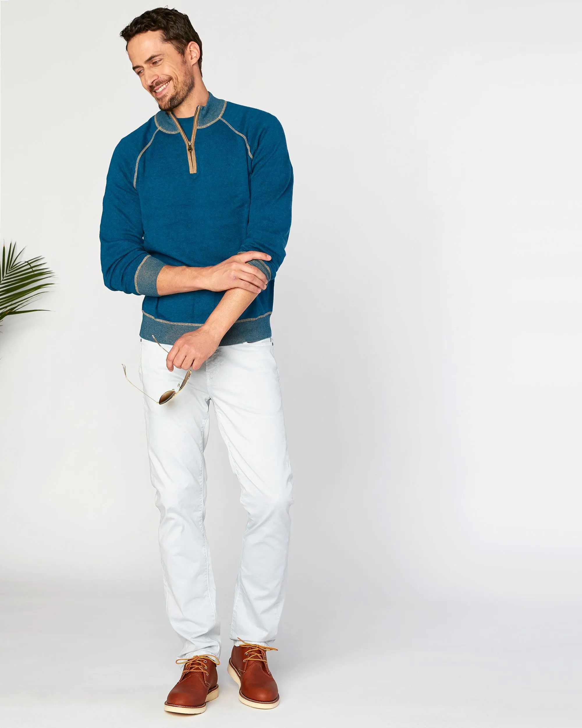 Victory At Sea Supima Zip Mock sold by Agave product image thumbnail 2