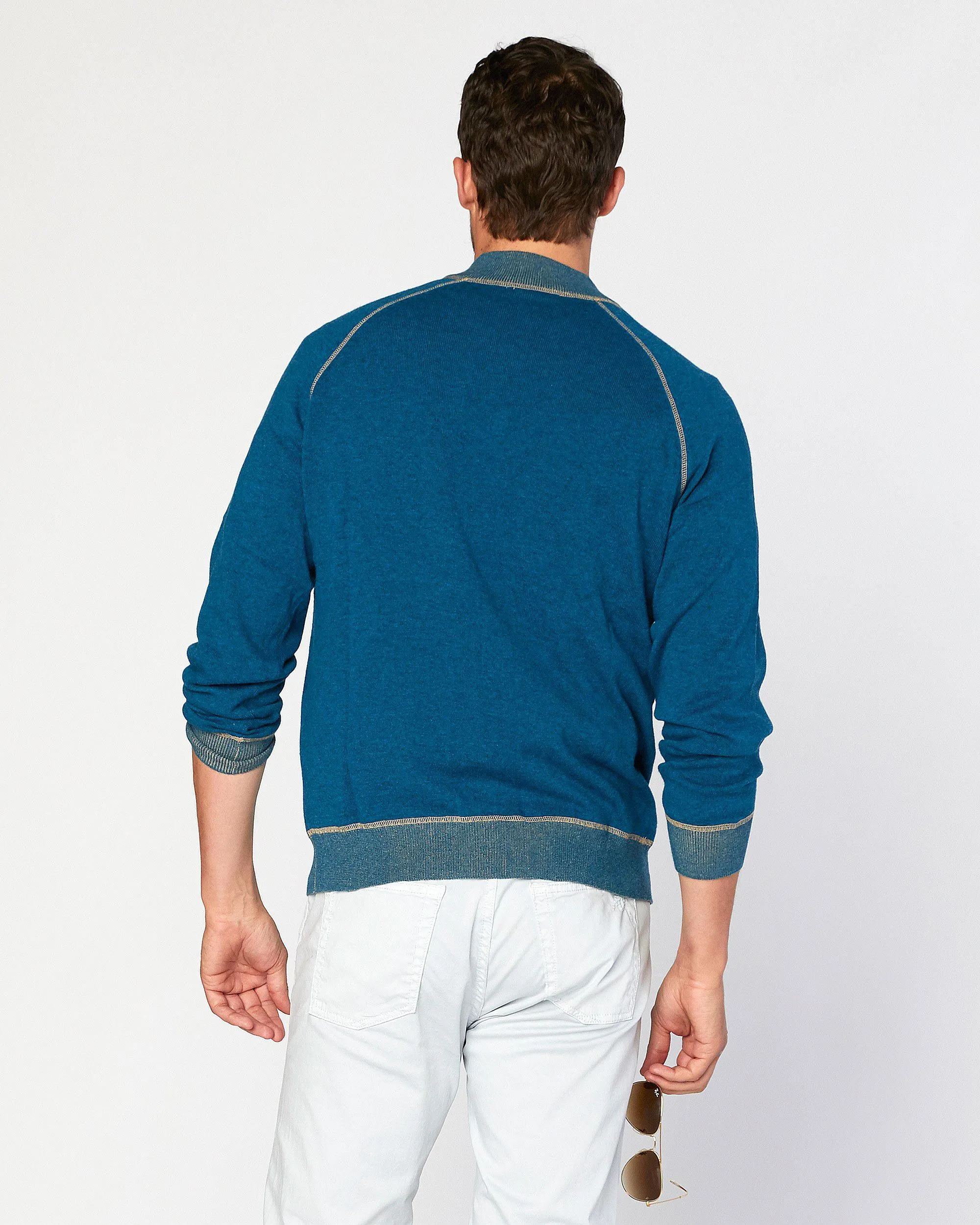 Victory At Sea Supima Zip Mock sold by Agave product image thumbnail 3