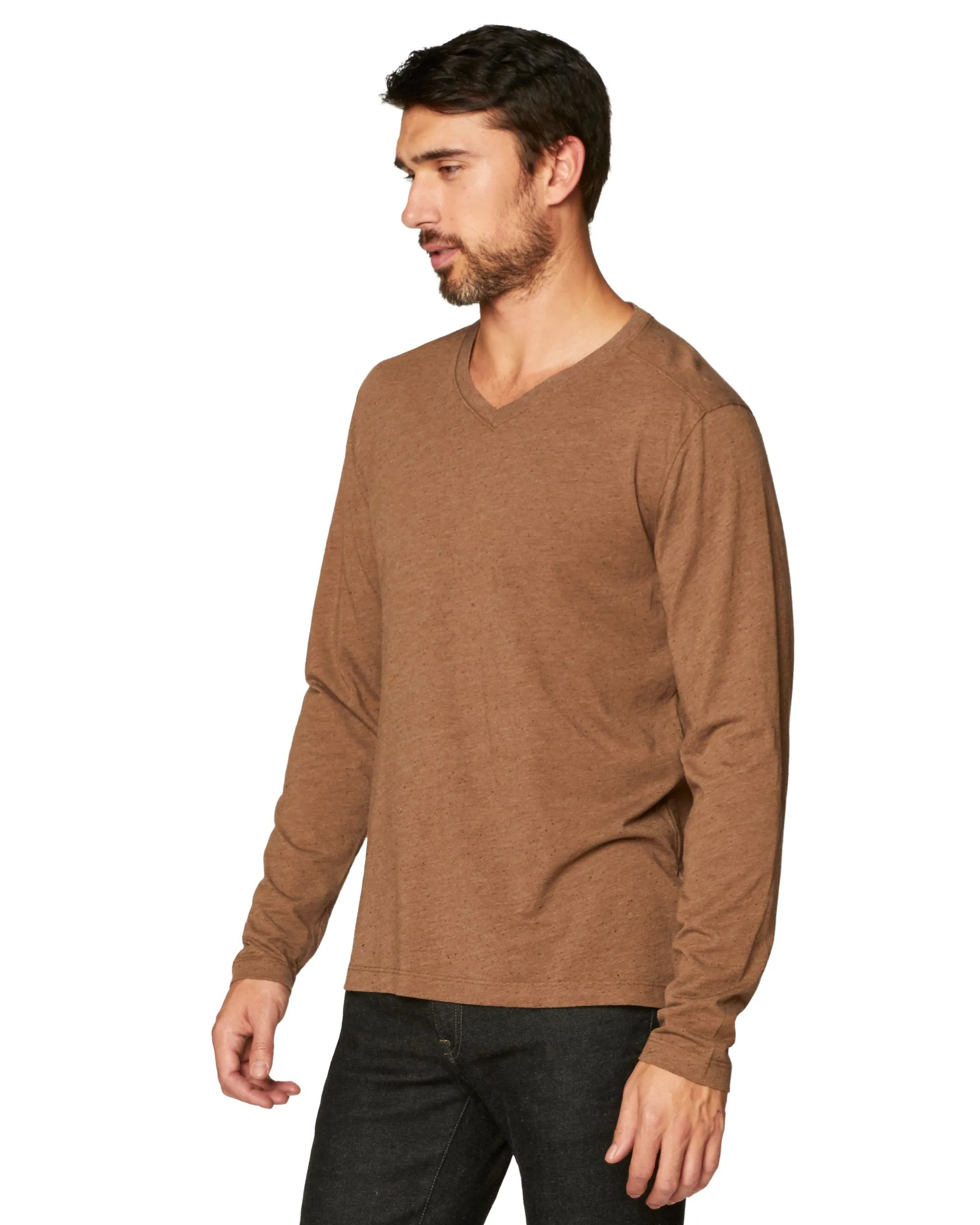 Feathering Long Sleeve Vee sold by Agave product image thumbnail 3