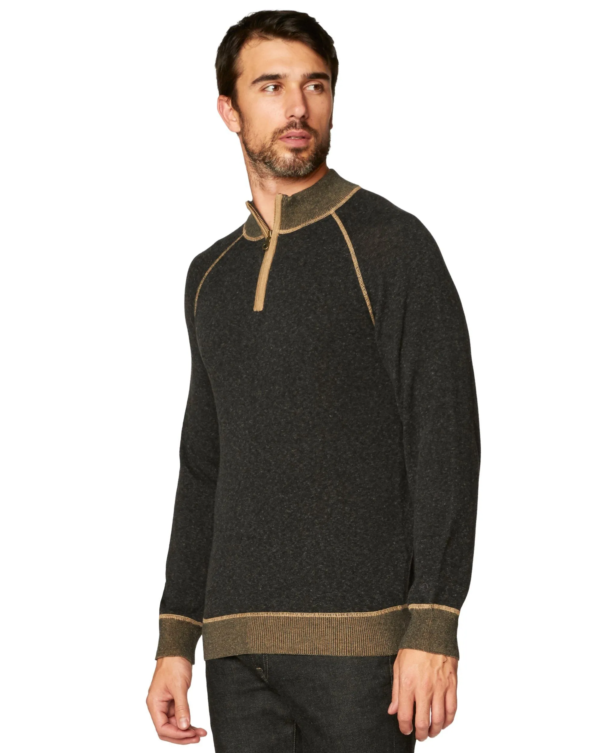 Victory At Sea Supima Zip Mock sold by Agave product image thumbnail 2