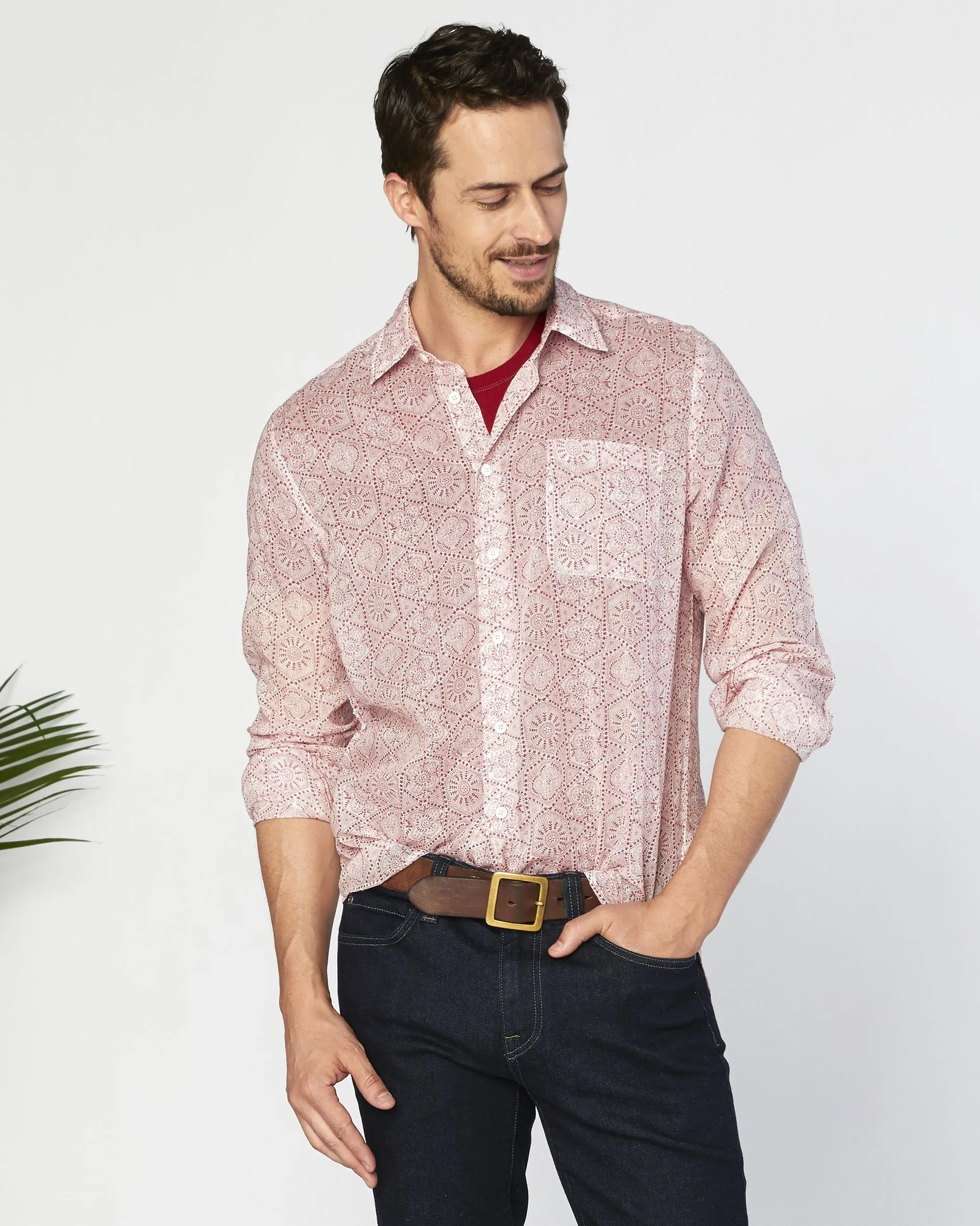 Manu Bay Italian Cotton Print sold by Agave