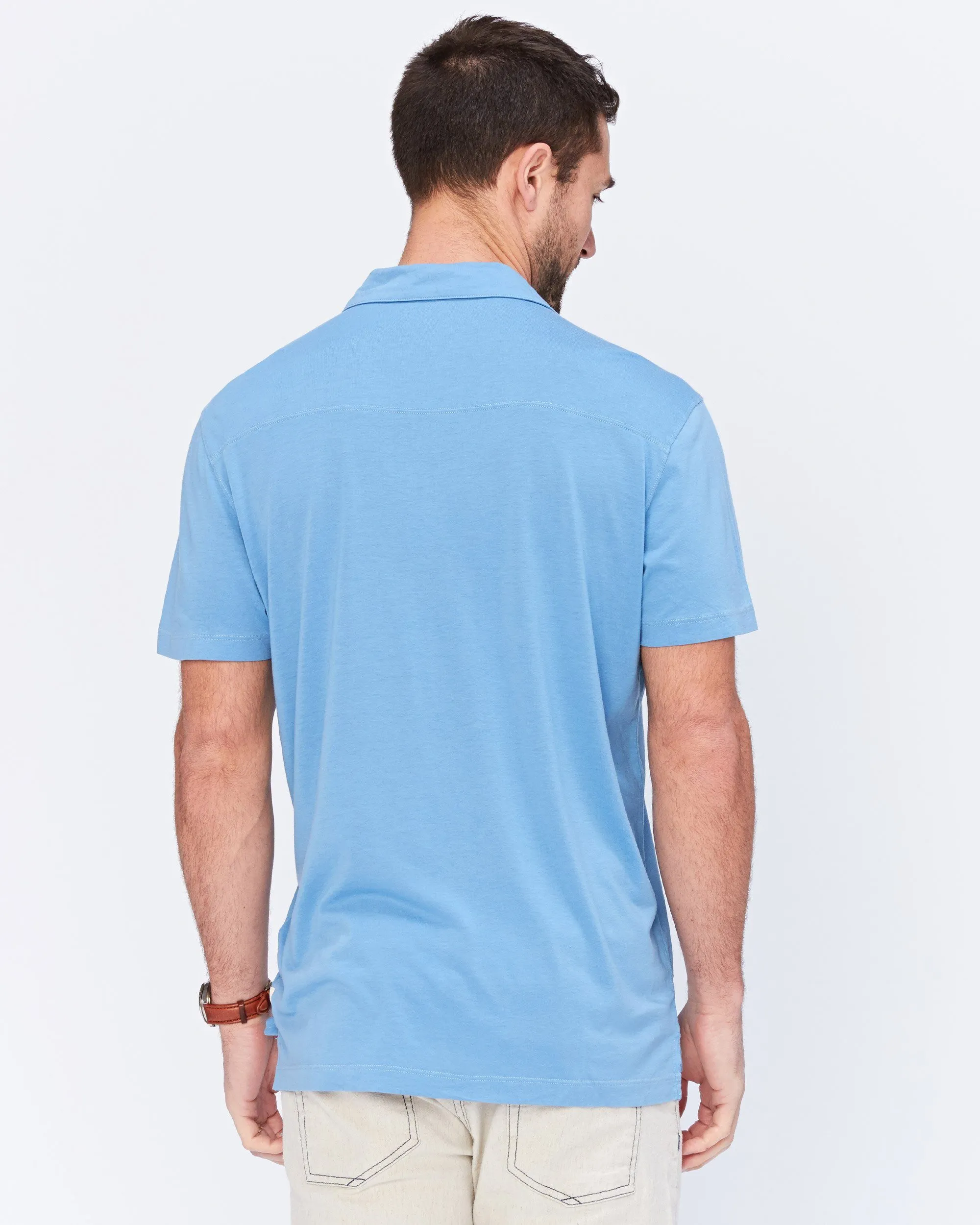 Fort Point Full-Button Polo sold by Agave product image thumbnail 2