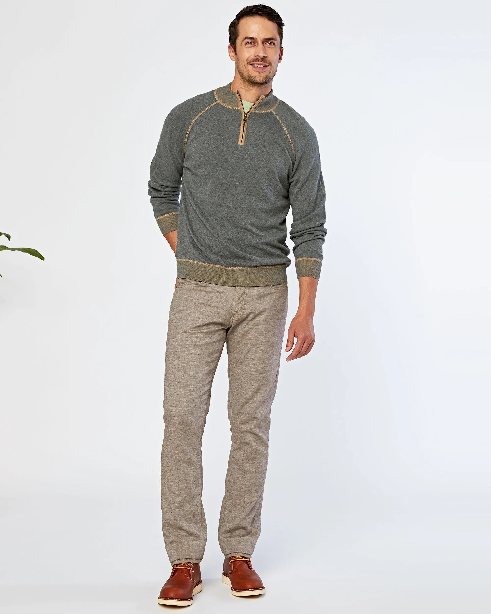 Victory At Sea Supima Zip Mock sold by Agave product image thumbnail 3