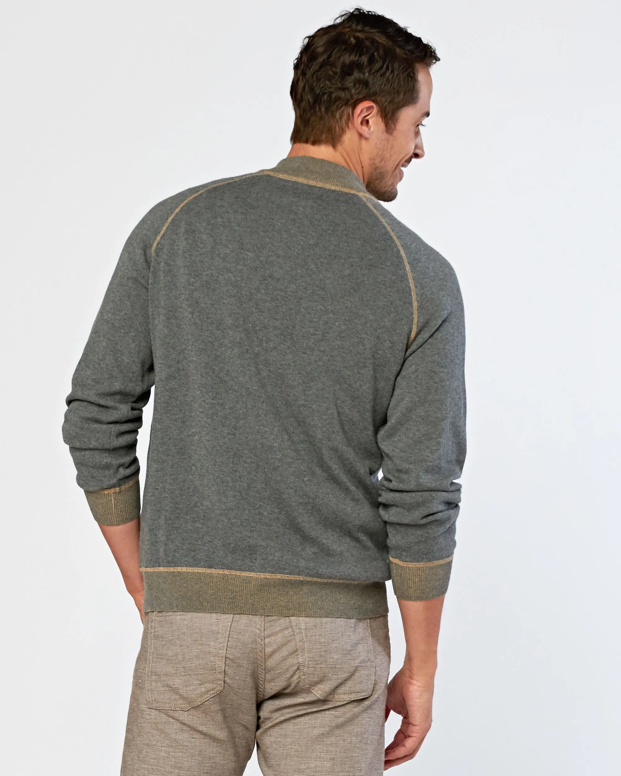 Victory At Sea Supima Zip Mock sold by Agave product image thumbnail 4