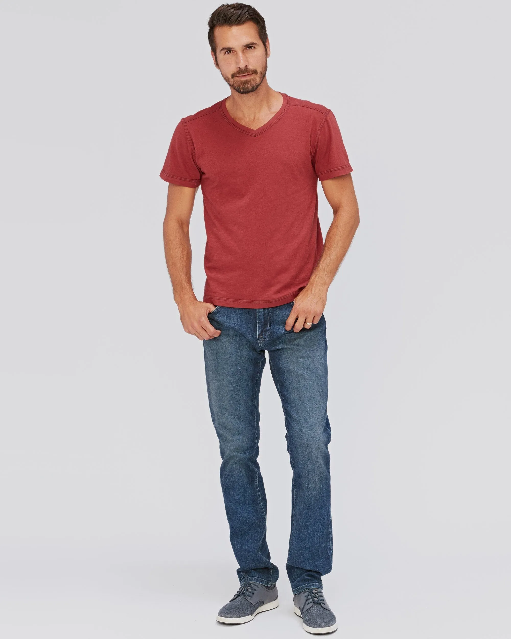 PCH Slub V Neck Tee sold by Agave product image thumbnail 3