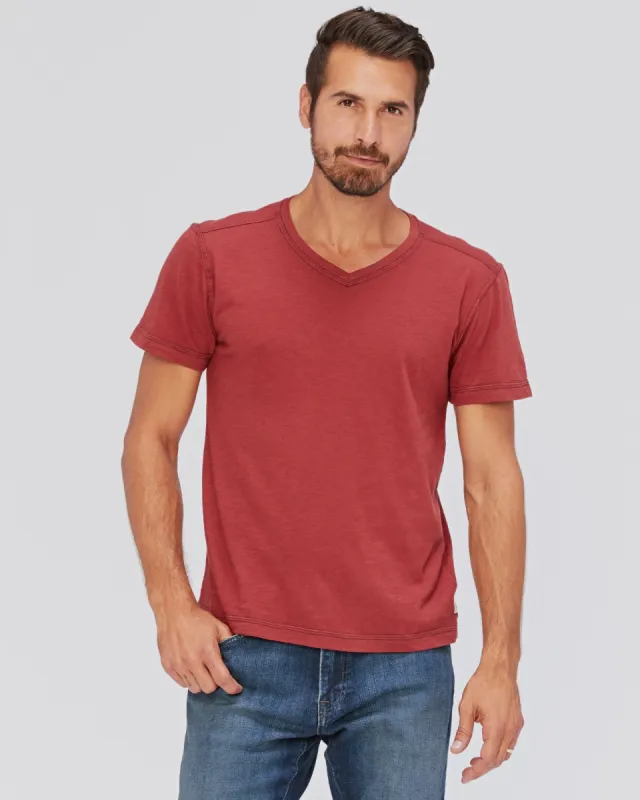 PCH Slub V Neck Tee sold by Agave