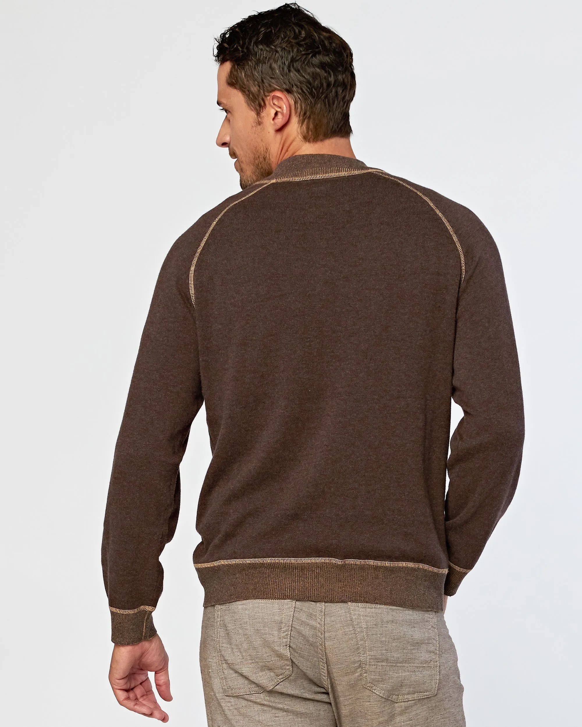 Victory At Sea Supima Zip Mock sold by Agave product image thumbnail 4