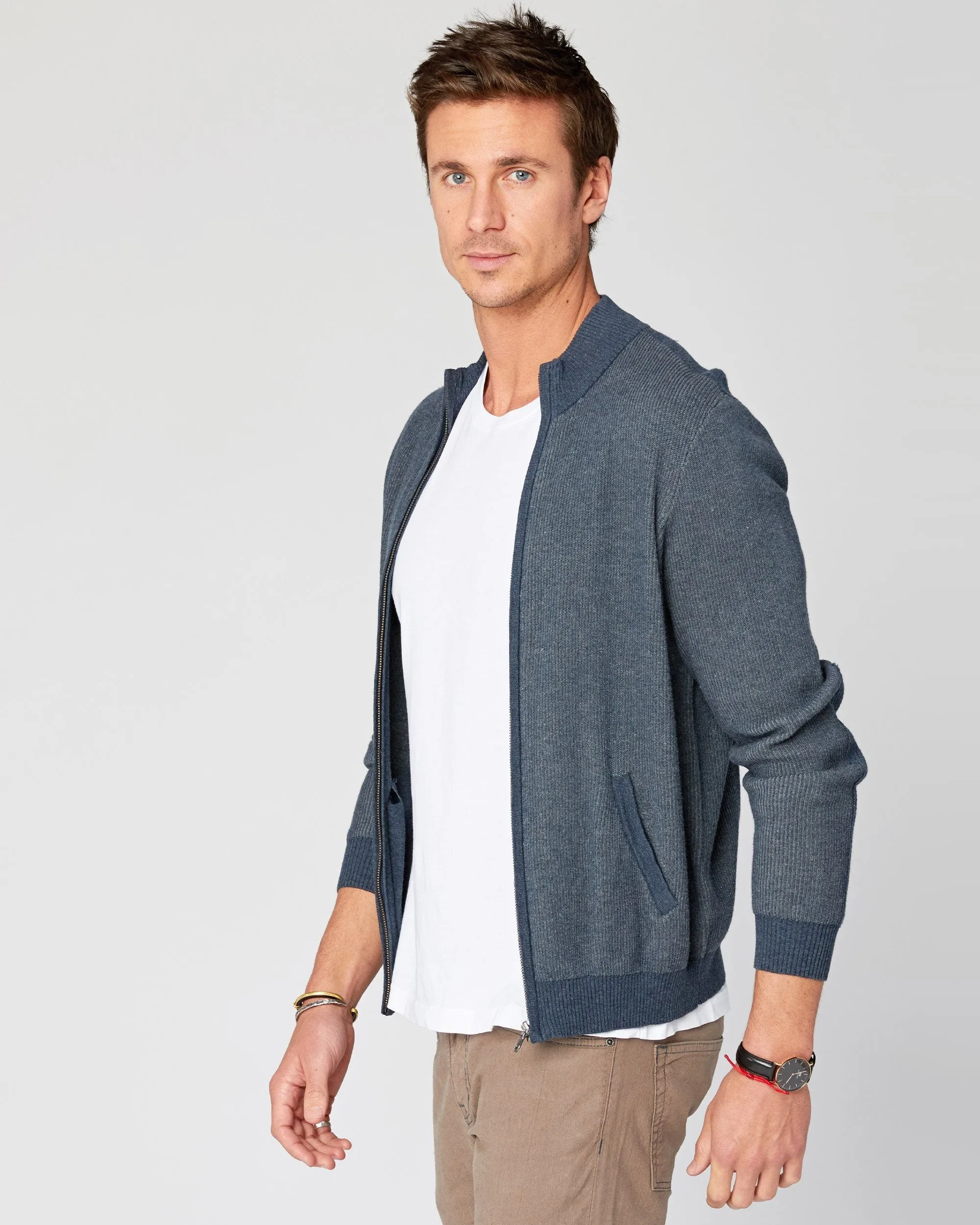 Beacon Full-Zip Mock Sweater sold by Agave product image thumbnail 3