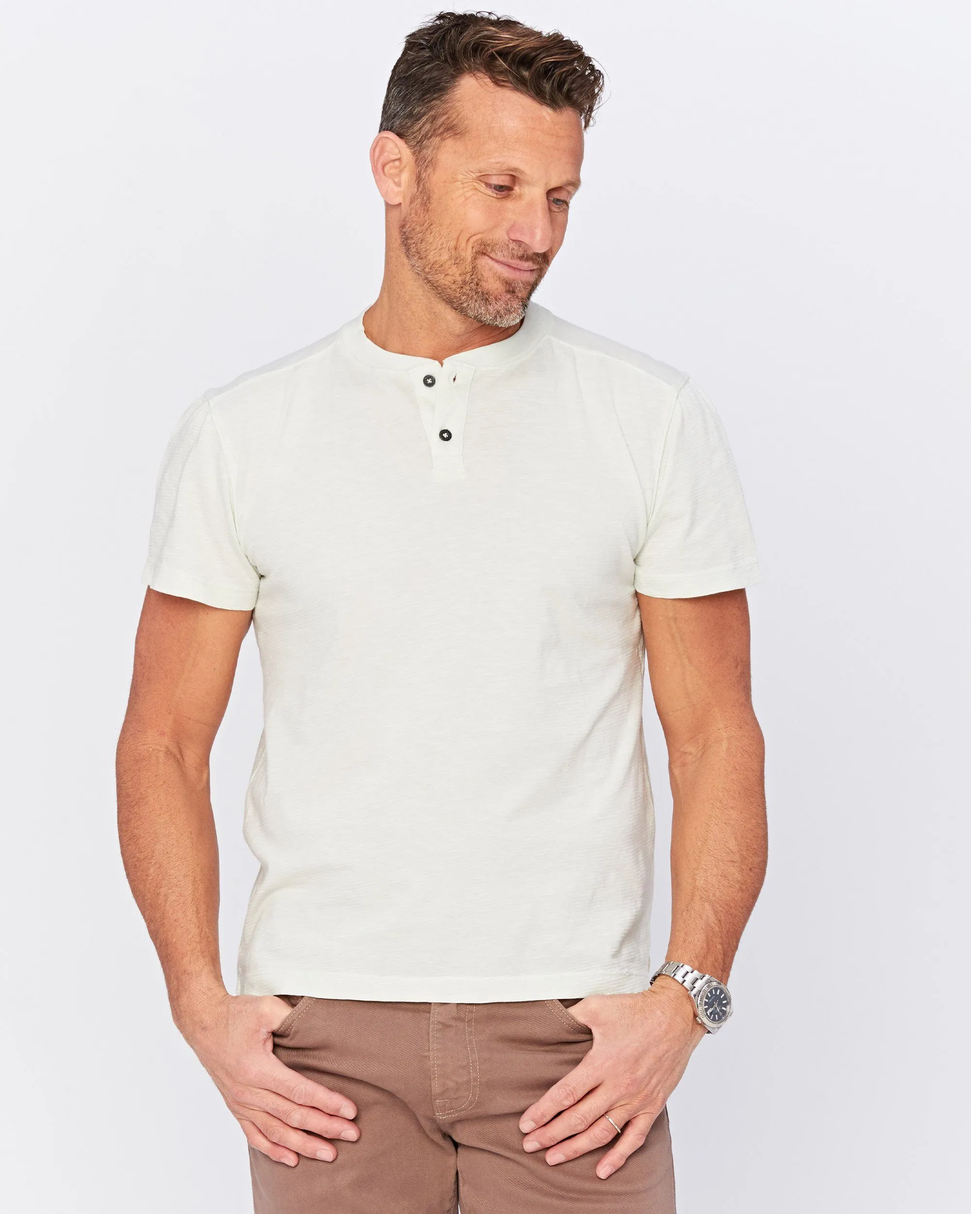 Miki Short Sleeve Henley sold by Agave product image thumbnail 2