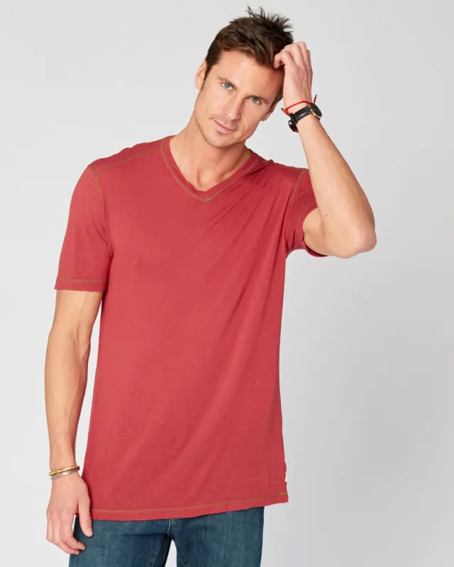 Tollis V Neck Tee sold by Agave