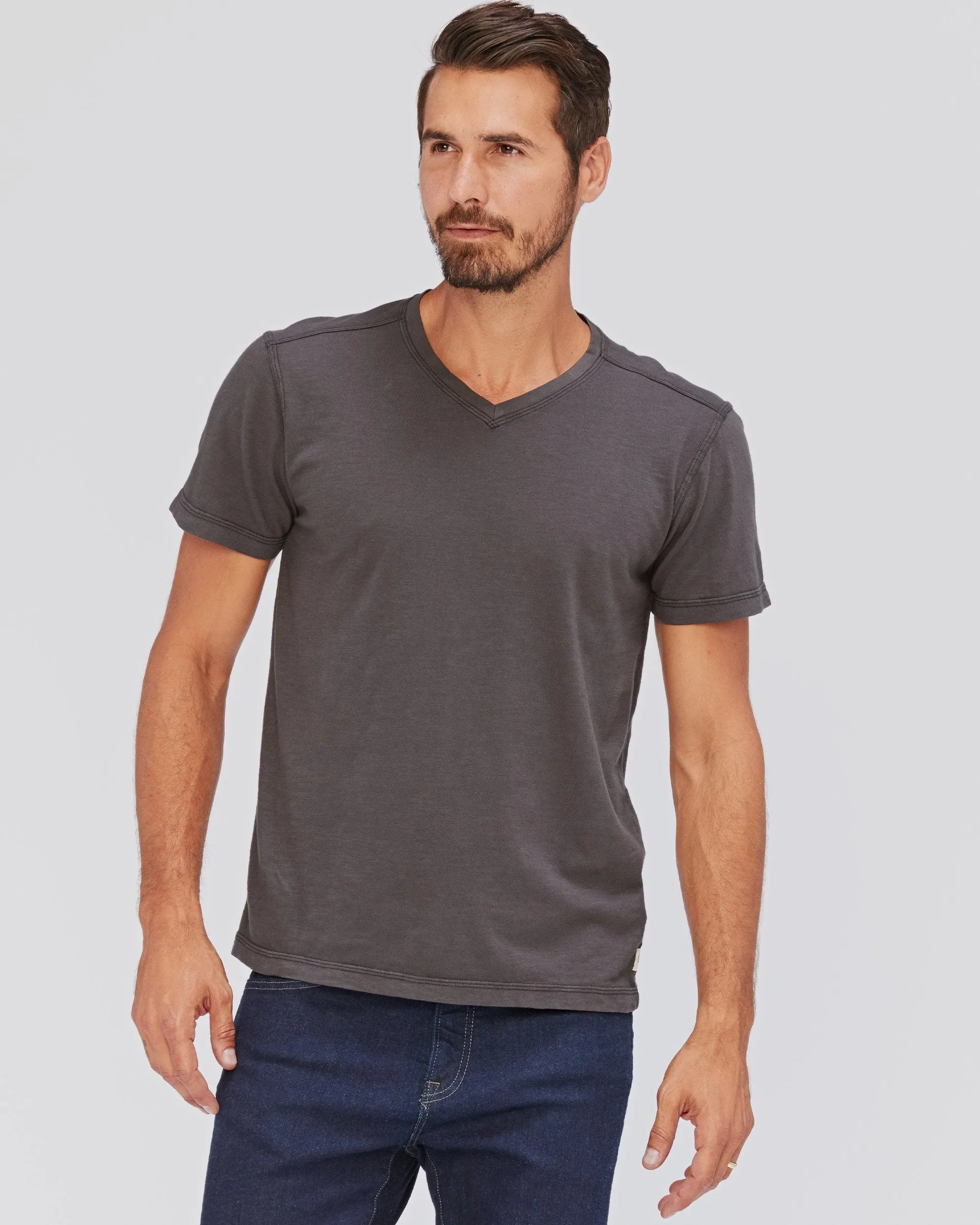 PCH Slub V Neck Tee sold by Agave