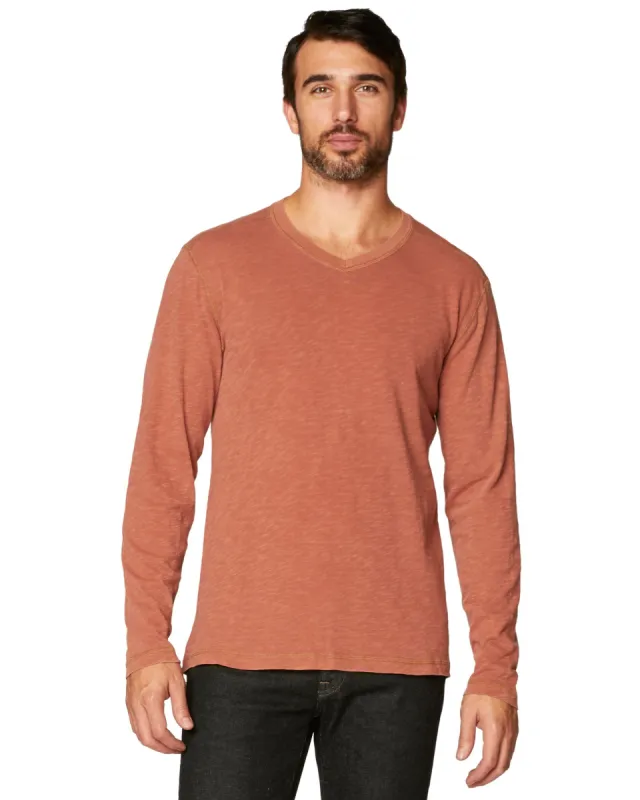 Kick Long Sleeve Slub Vee sold by Agave