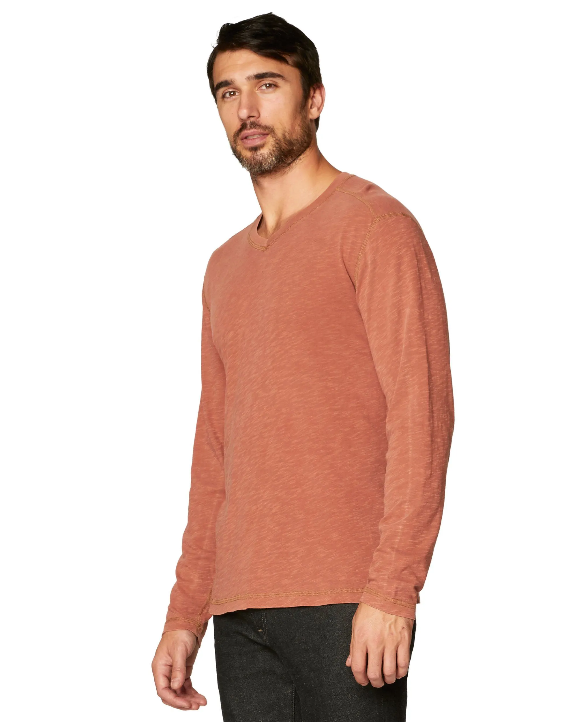 Kick Long Sleeve Slub Vee sold by Agave product image thumbnail 2