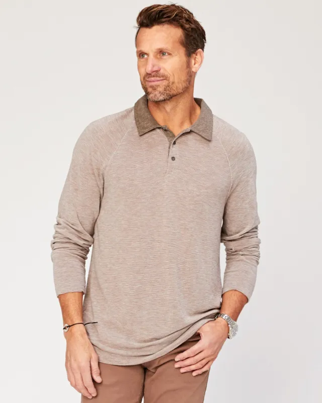 Isleton Long Sleeve Polo sold by Agave