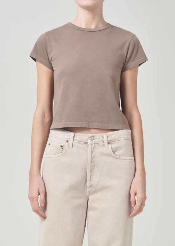 Adine Shrunken Tee in Kiln sold by Agolde