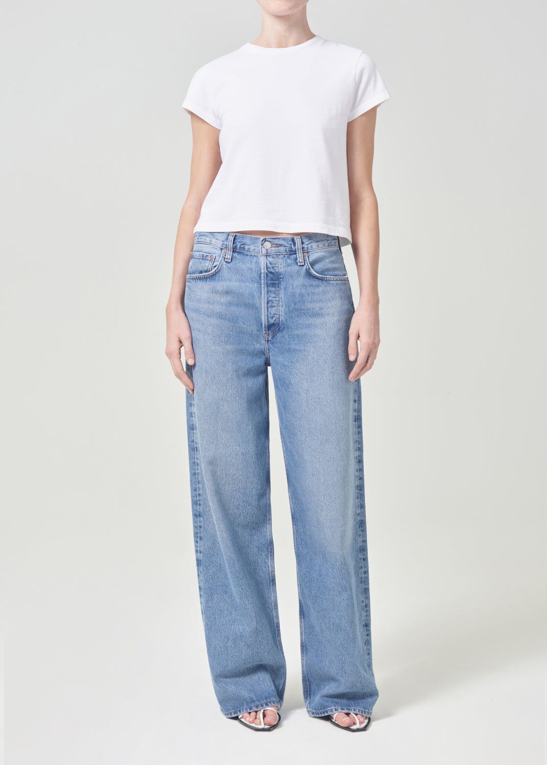 Low Slung Baggy 33" Puddle in Libertine sold by Agolde