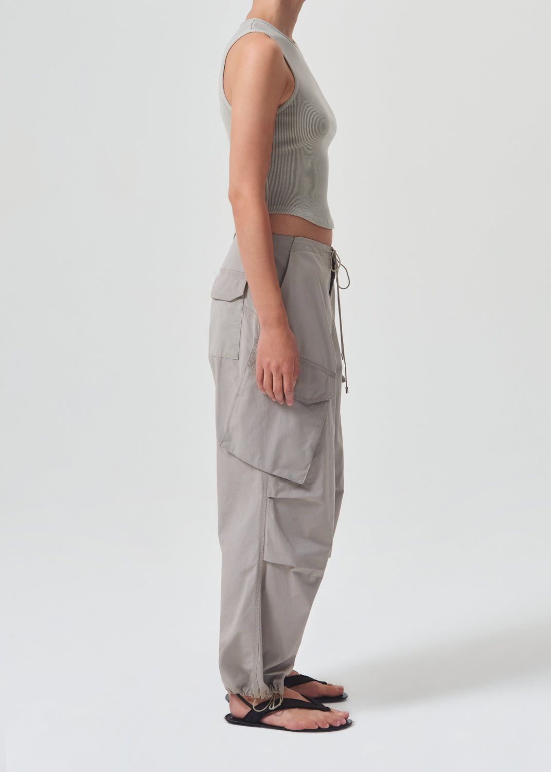 Ginerva Cargo Pant in Drab sold by Agolde product image thumbnail 3
