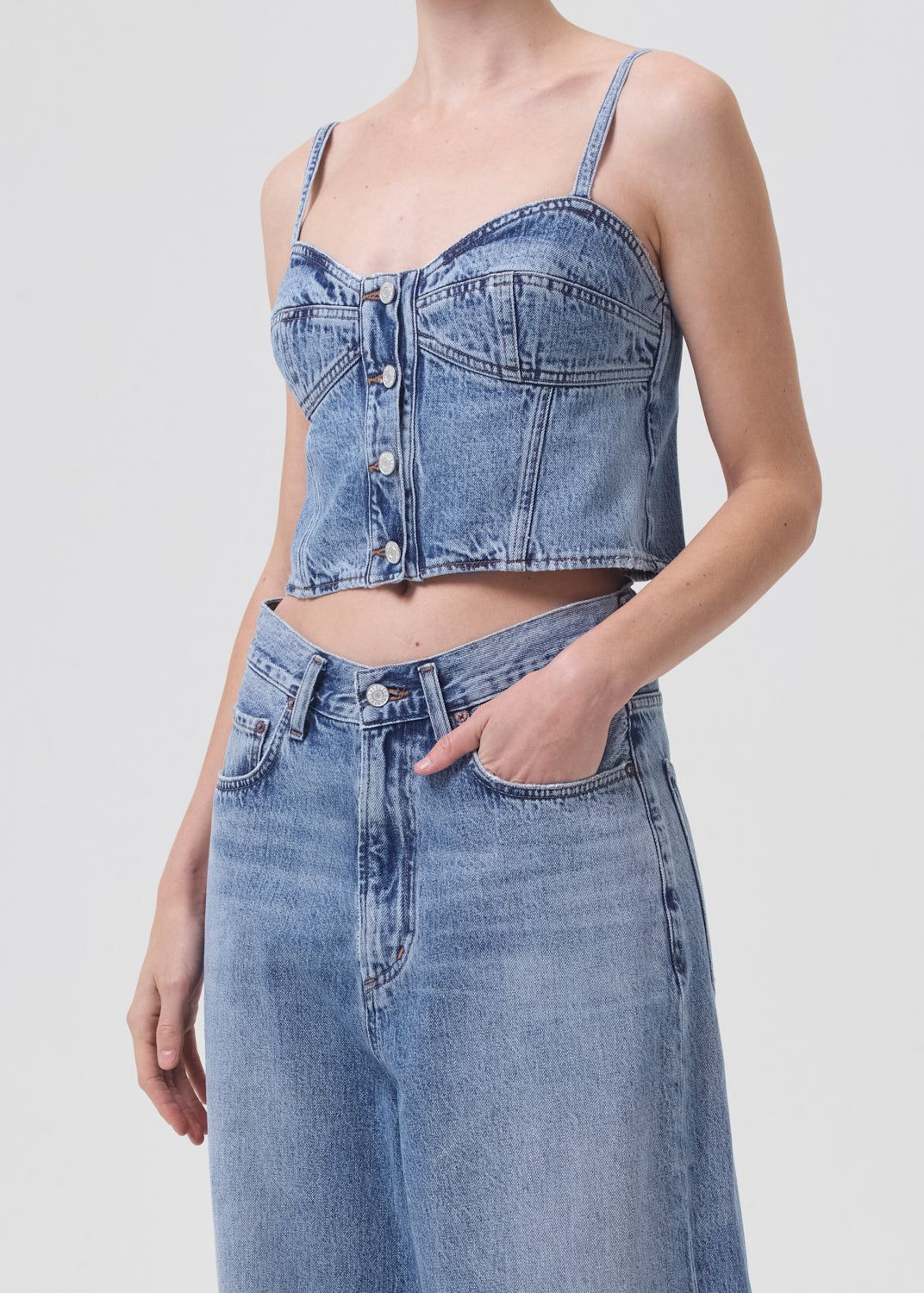 Lola Denim Top in Temor sold by Agolde product image thumbnail 4
