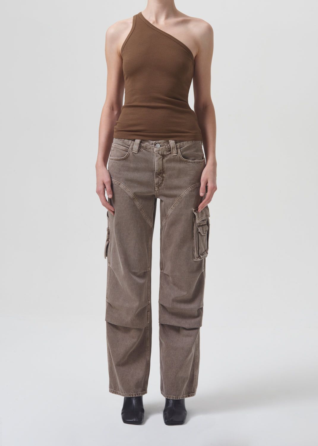 Brita Tank in Peanut sold by Agolde