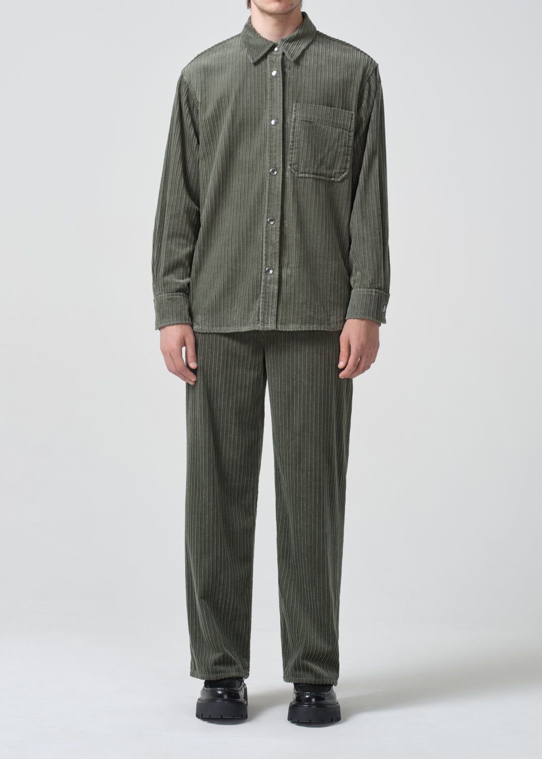 Low Slung Baggy (Corduroy) in Lawn sold by Agolde product image thumbnail 2