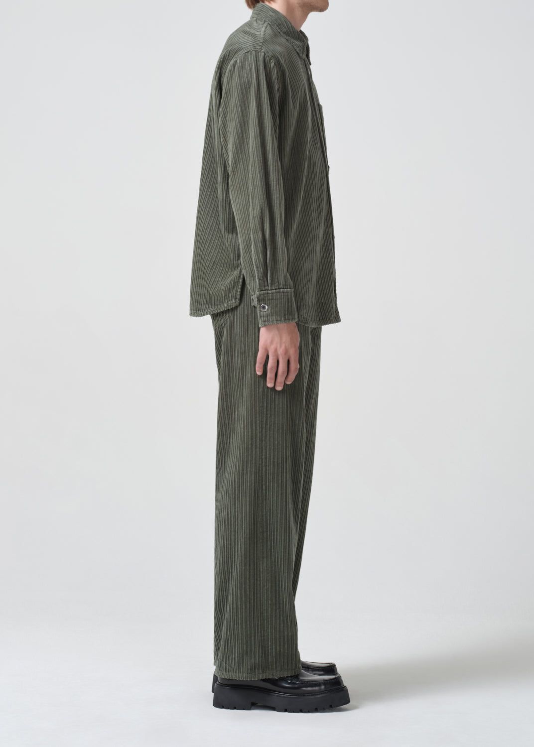 Low Slung Baggy (Corduroy) in Lawn sold by Agolde product image thumbnail 4