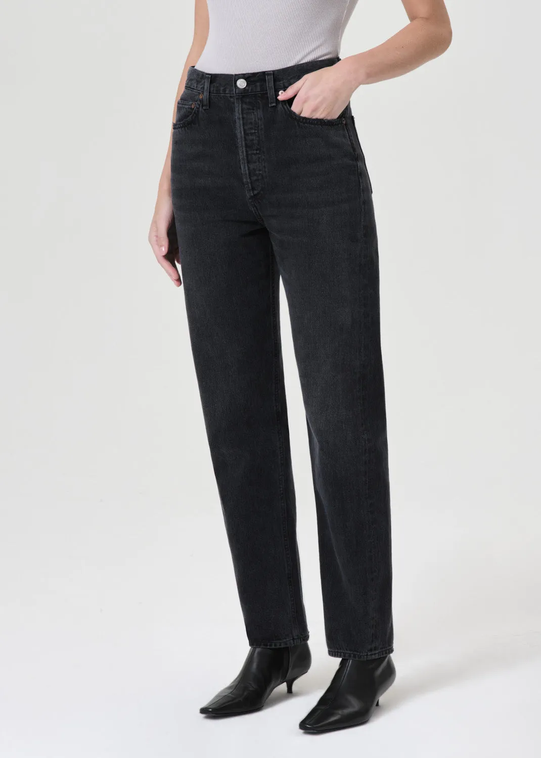 90's Pinch Waist High Rise Straight in Hitch sold by Agolde product image thumbnail 4