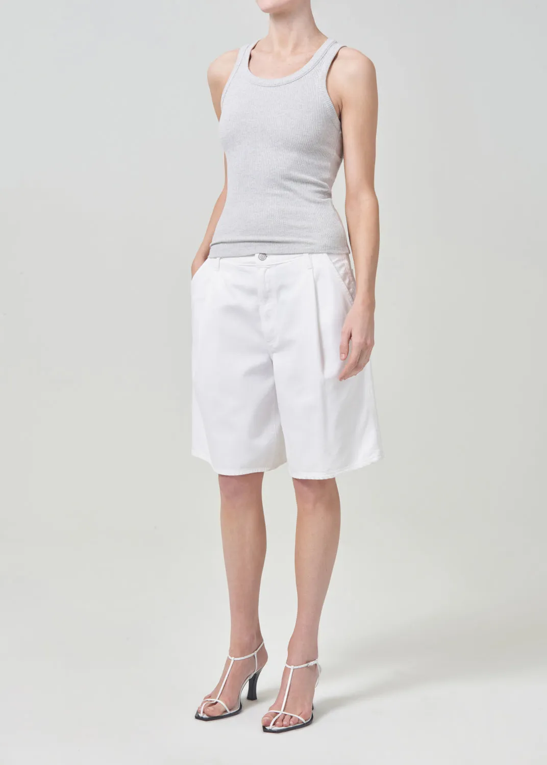 Poppy Tank in Grey Heather sold by Agolde product image thumbnail 5