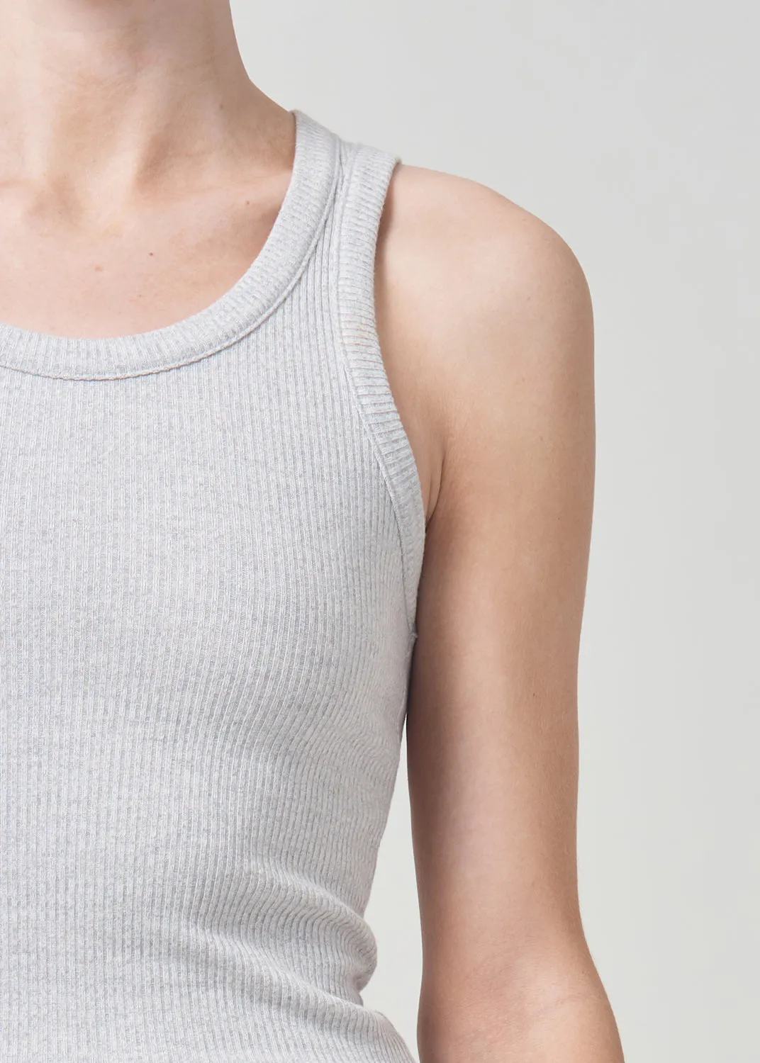 Poppy Tank in Grey Heather sold by Agolde product image thumbnail 4