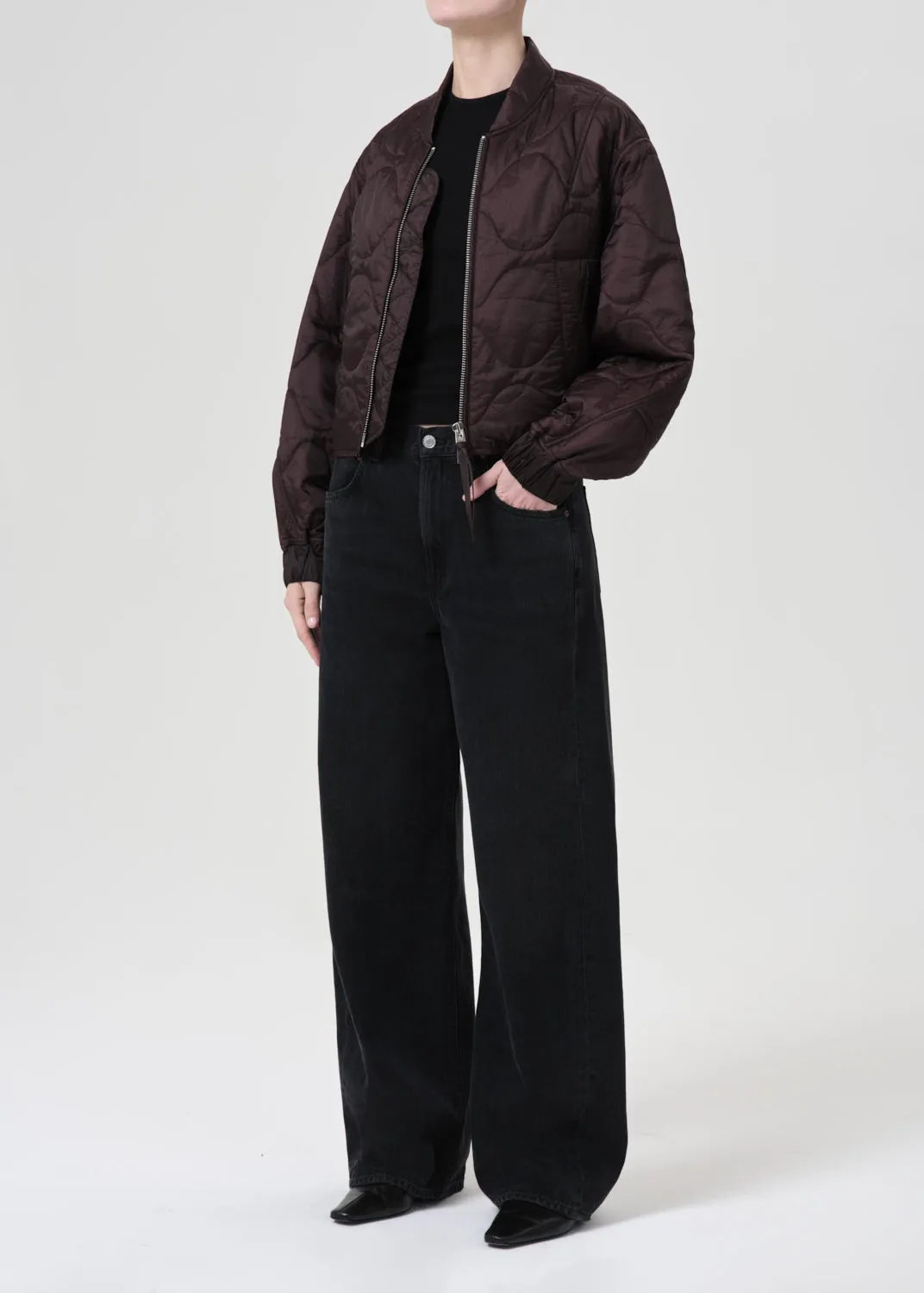 Iona Quilted Jacket in Infusion sold by Agolde product image thumbnail 5